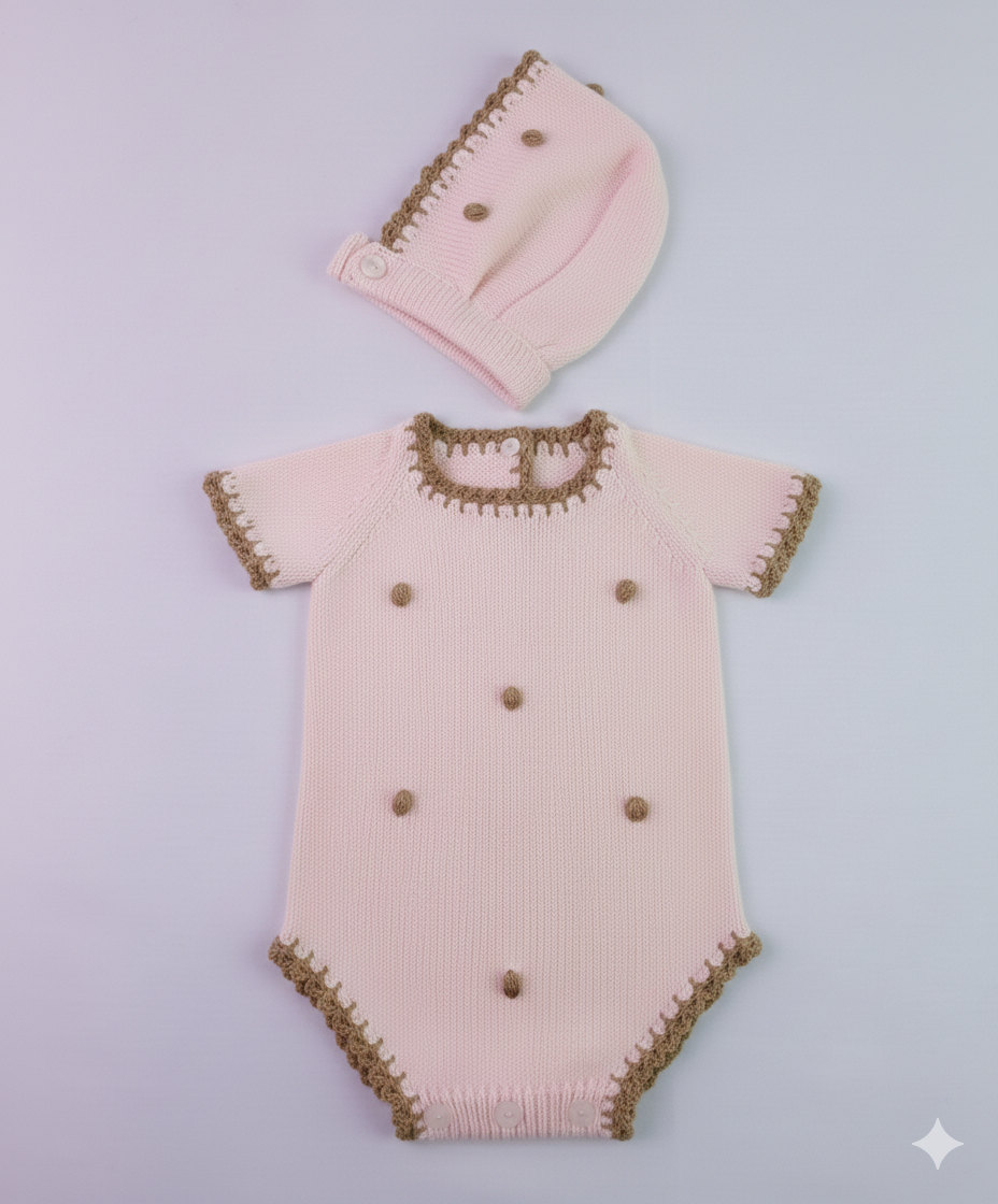 PELELE BODOQUES MAS CAPOTA MANGAS CORTAS HILO