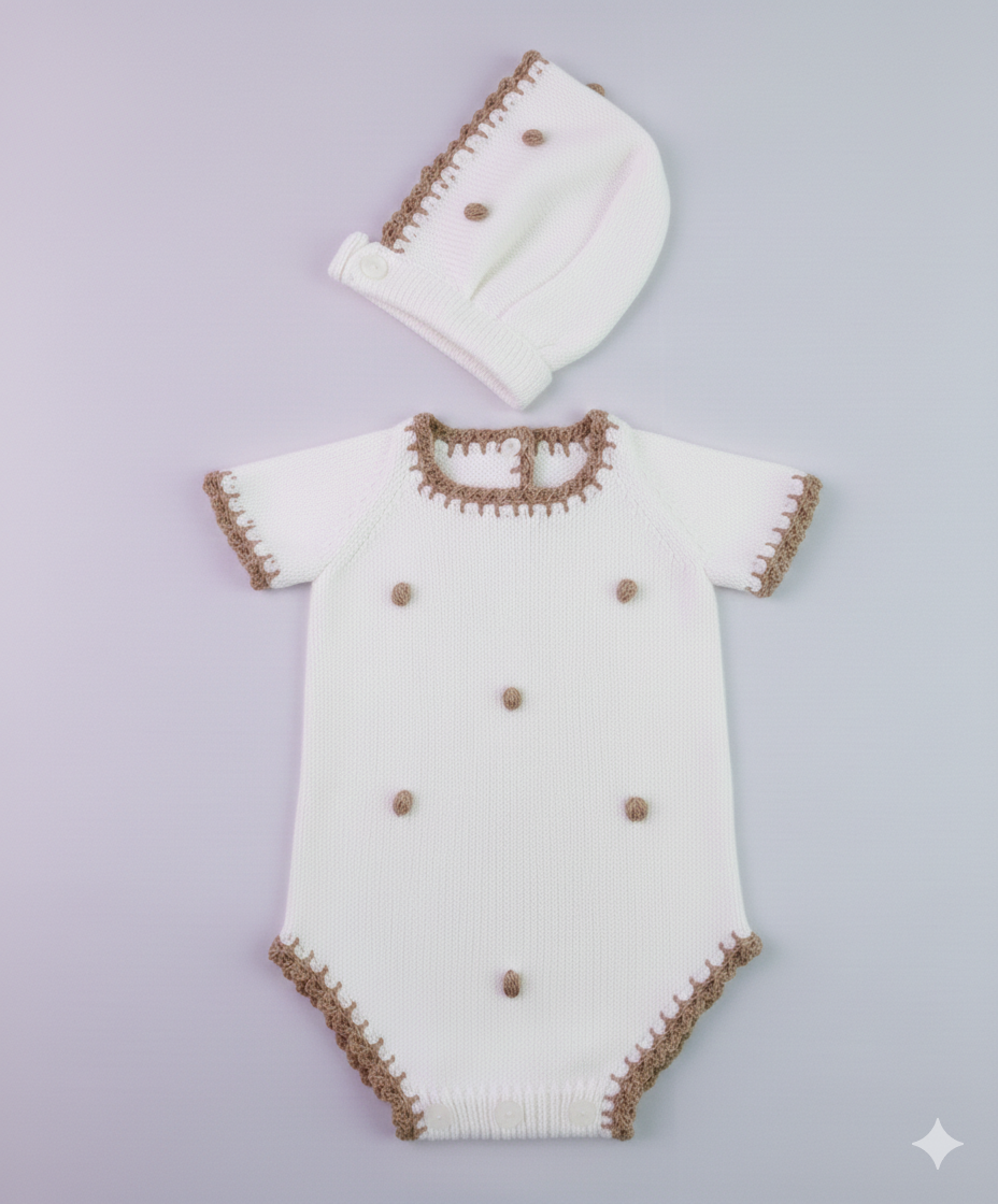 PELELE BODOQUES MAS CAPOTA MANGAS CORTAS HILO