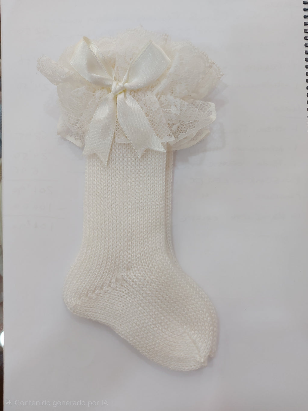 CALCETINES ENCAJES HILO