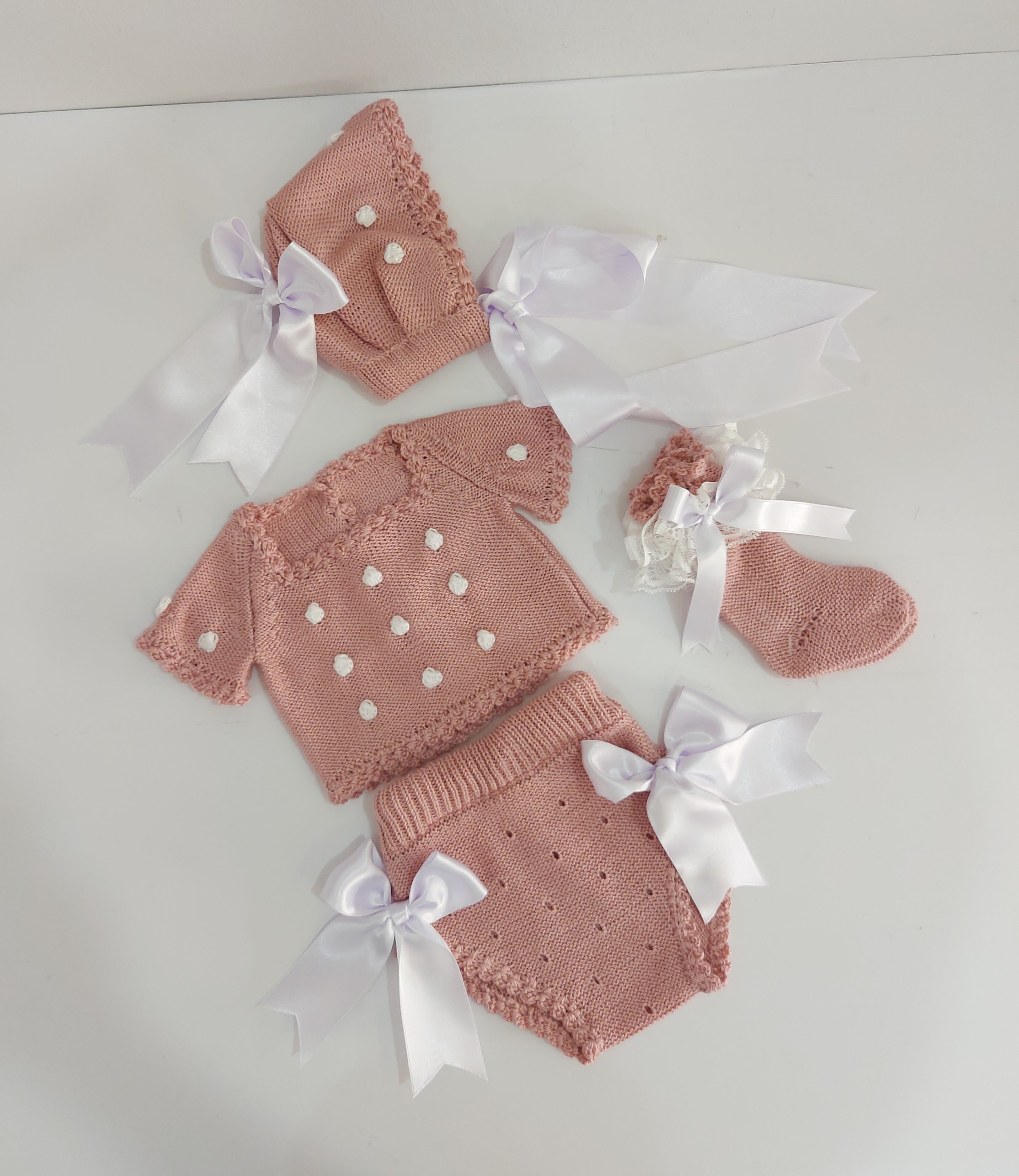 PELELE DOS PIEZAS MAS CAPOTA MANGAS CORTAS HILO