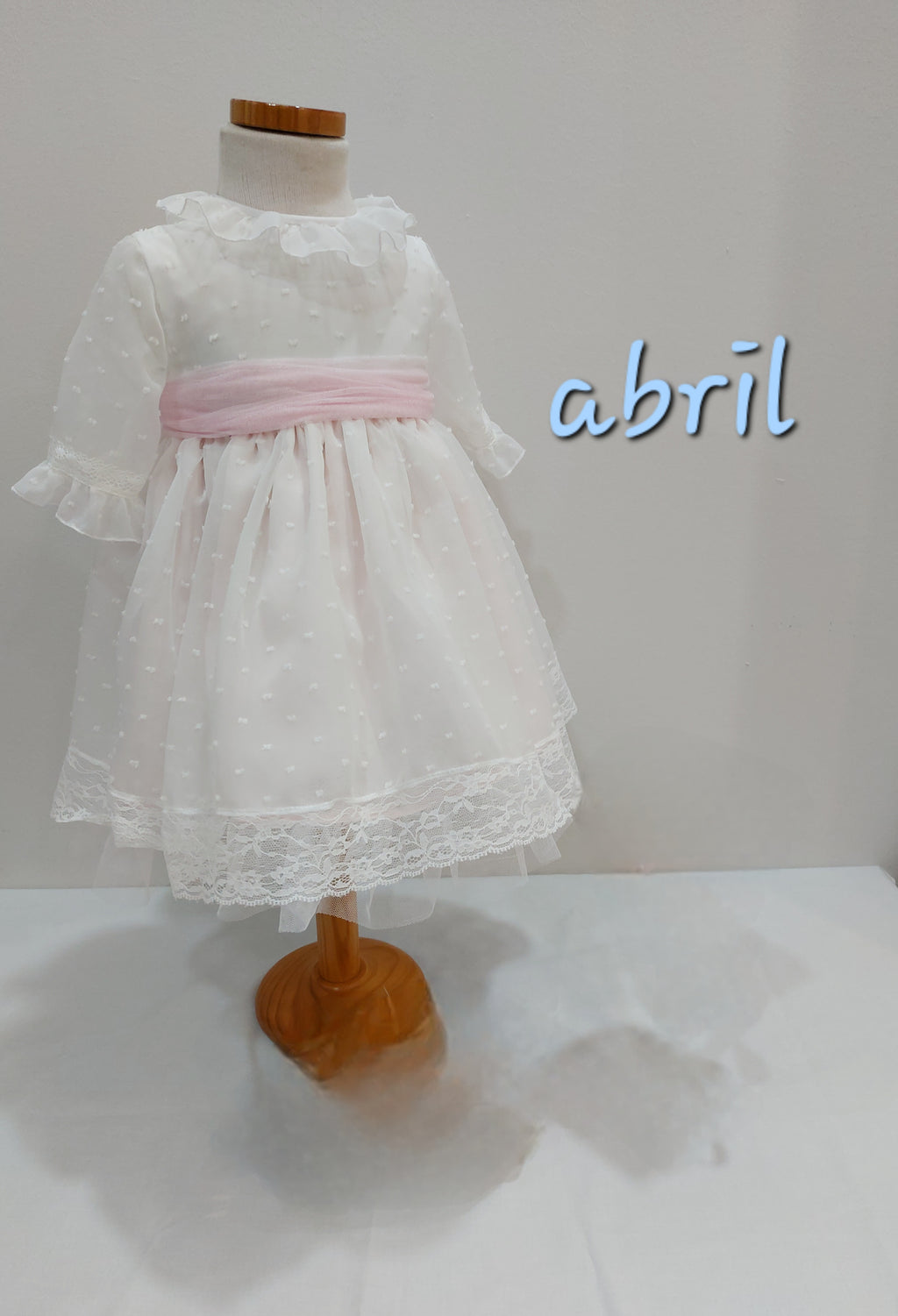 Vestido Ceremonia Abril media manga