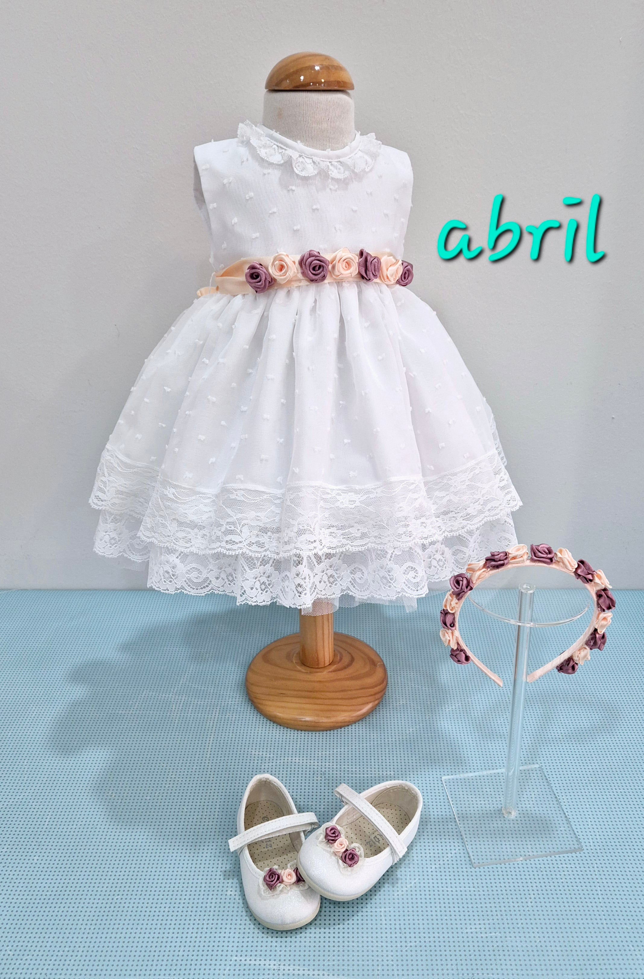 VESTIDO ABRIL SIN MANGAS ESPALDA PICO CEREMONIA