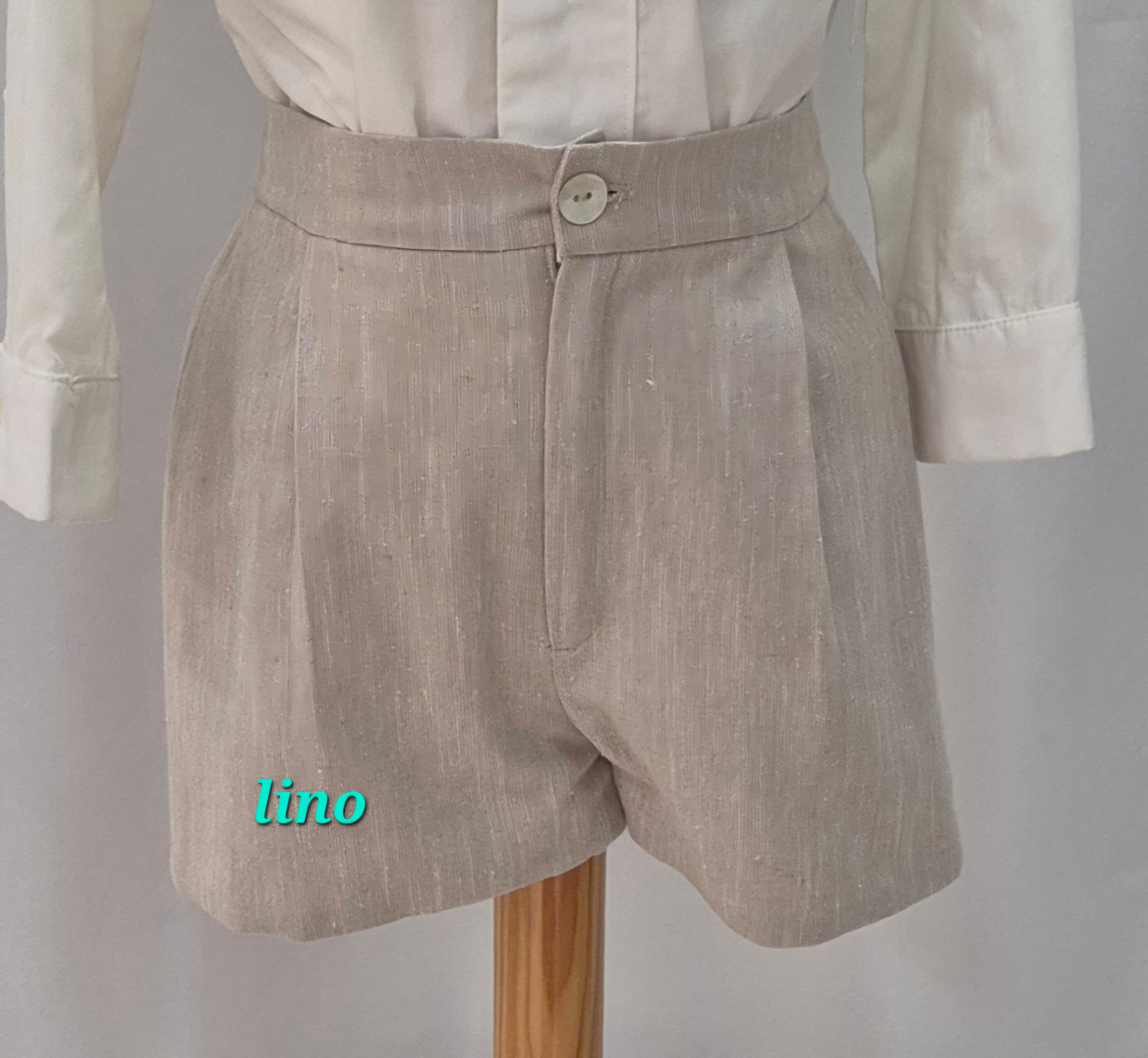 PANTALON BERMUDA LINO CEREMONIA