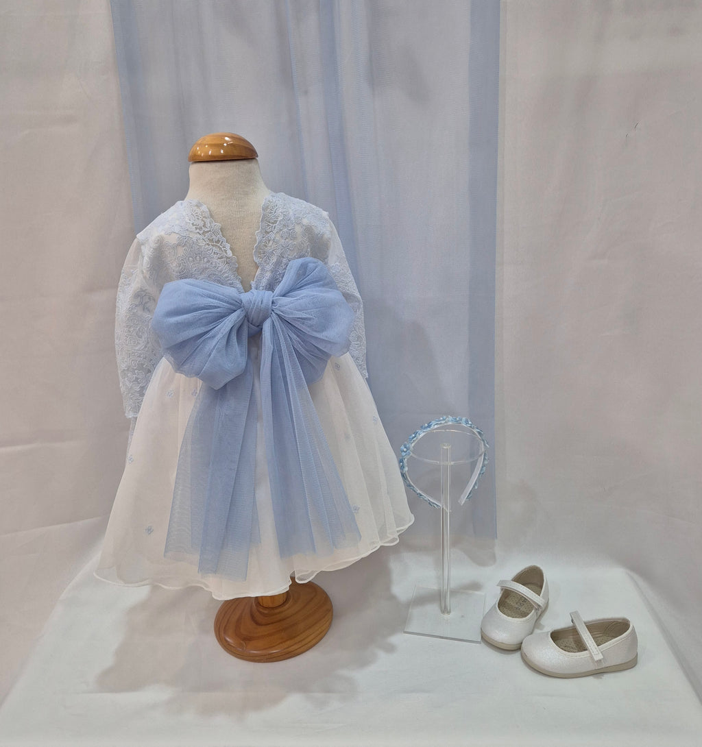 Vestido Valentina celeste ceremonia
