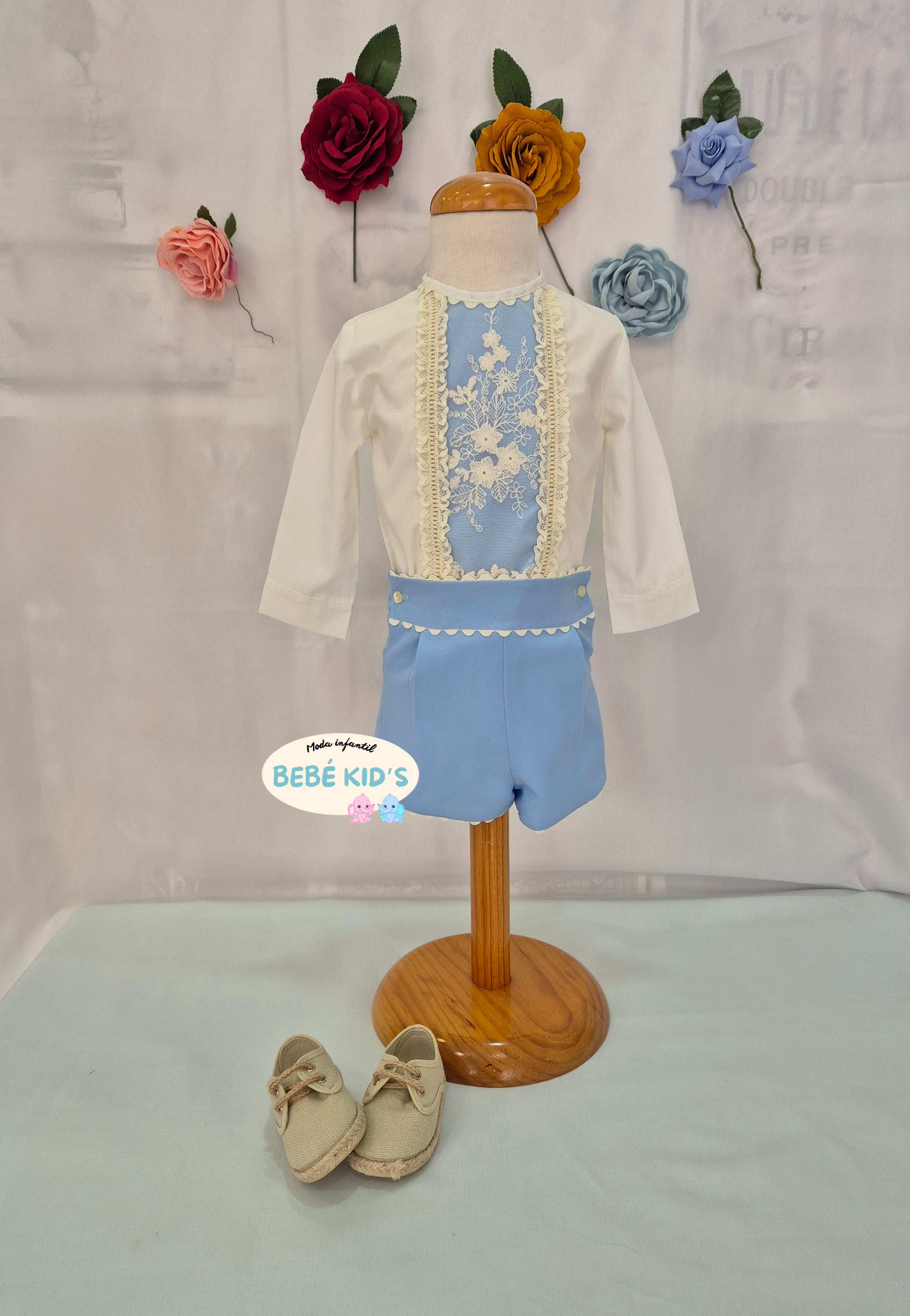 CONJUNTO FLAMENCO NIÑO BORDADO