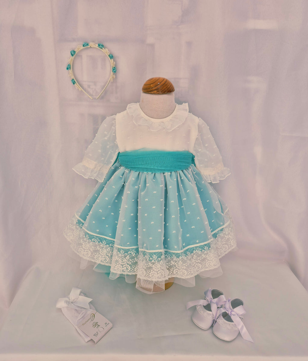 Vestido Ceremonia Abril media manga