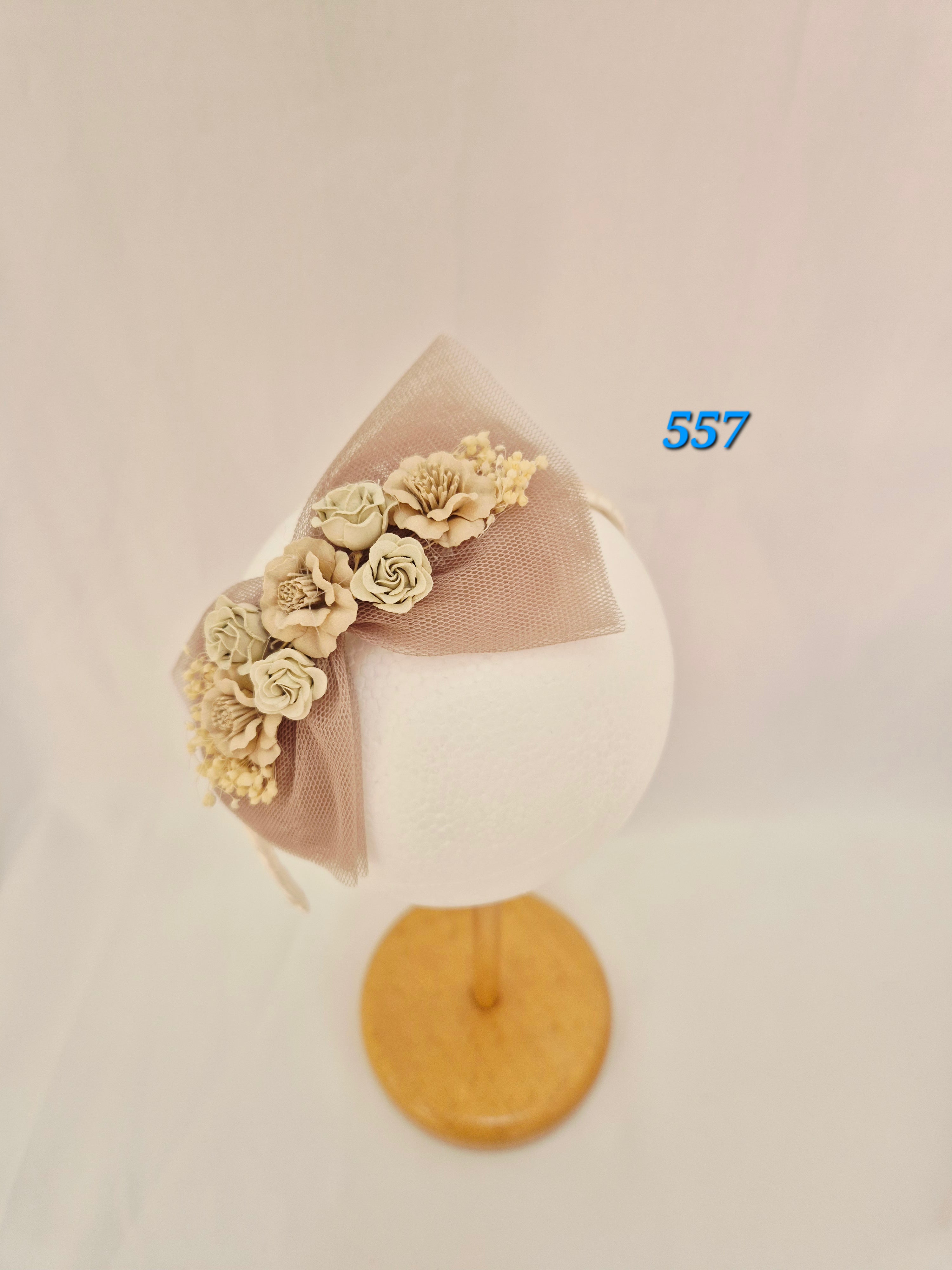 Diadema tul flor 557 tocados