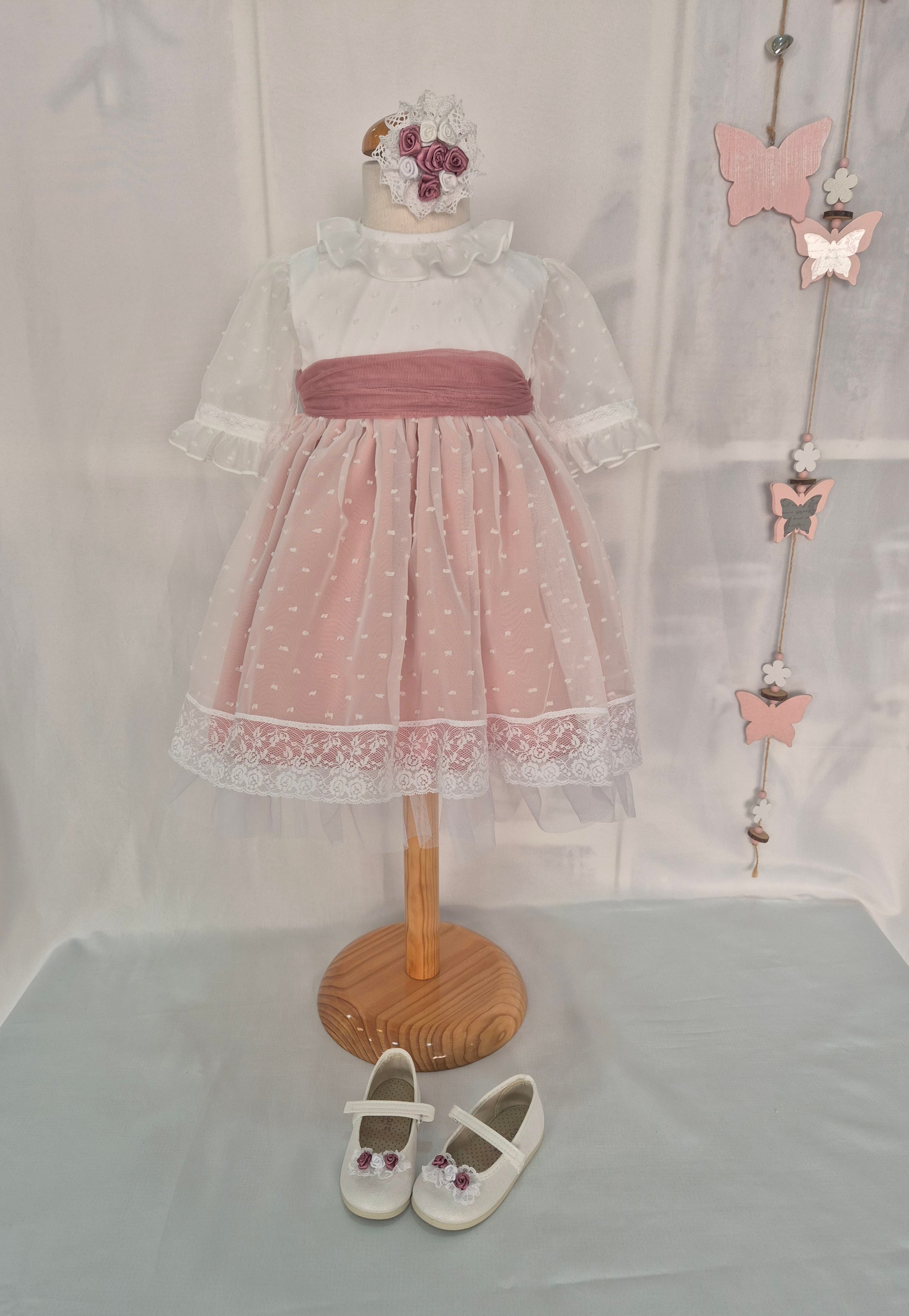 Vestido Ceremonia Abril media manga