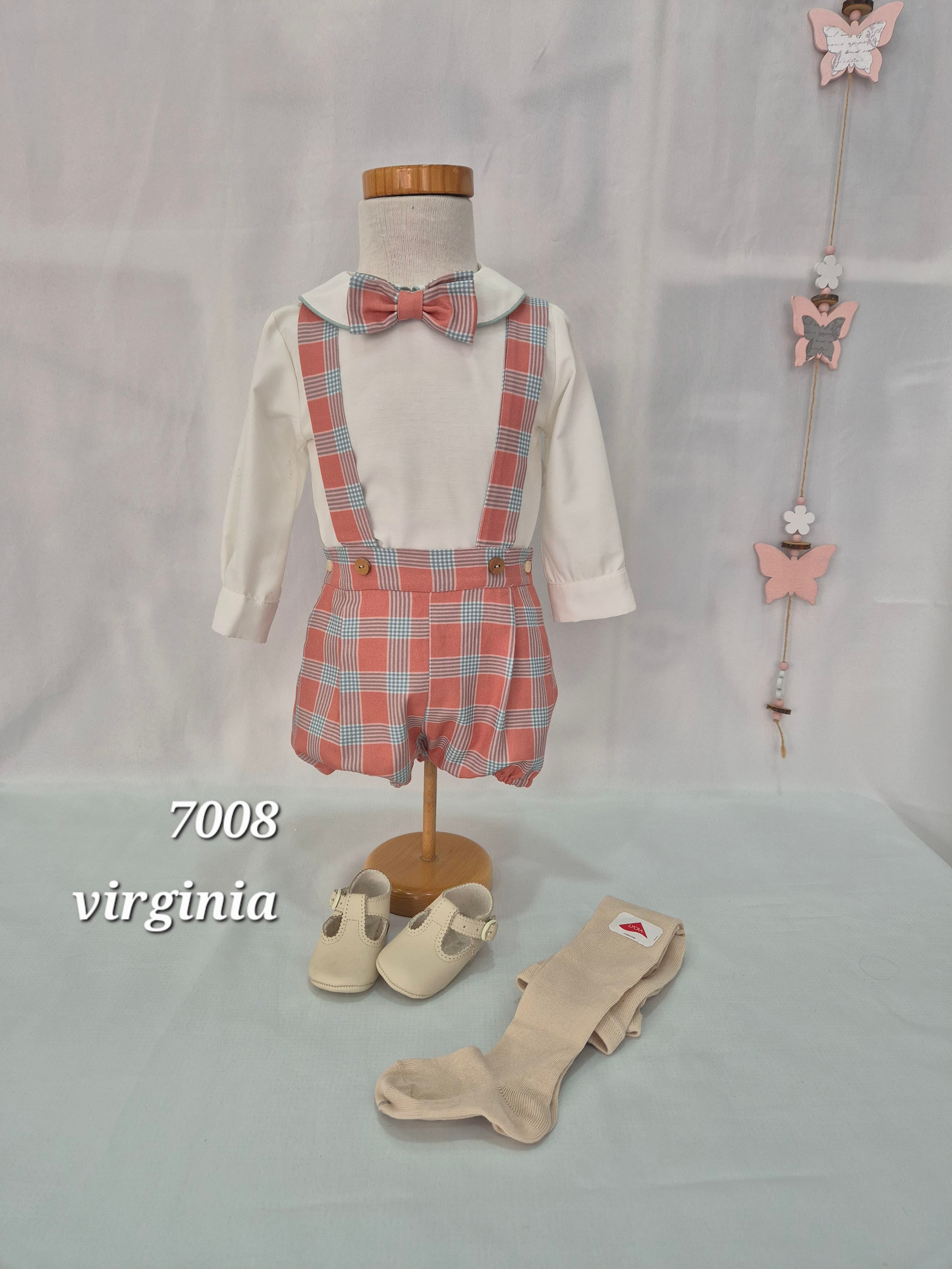 Pantalon tirantes, camisa y pajarita Virginia