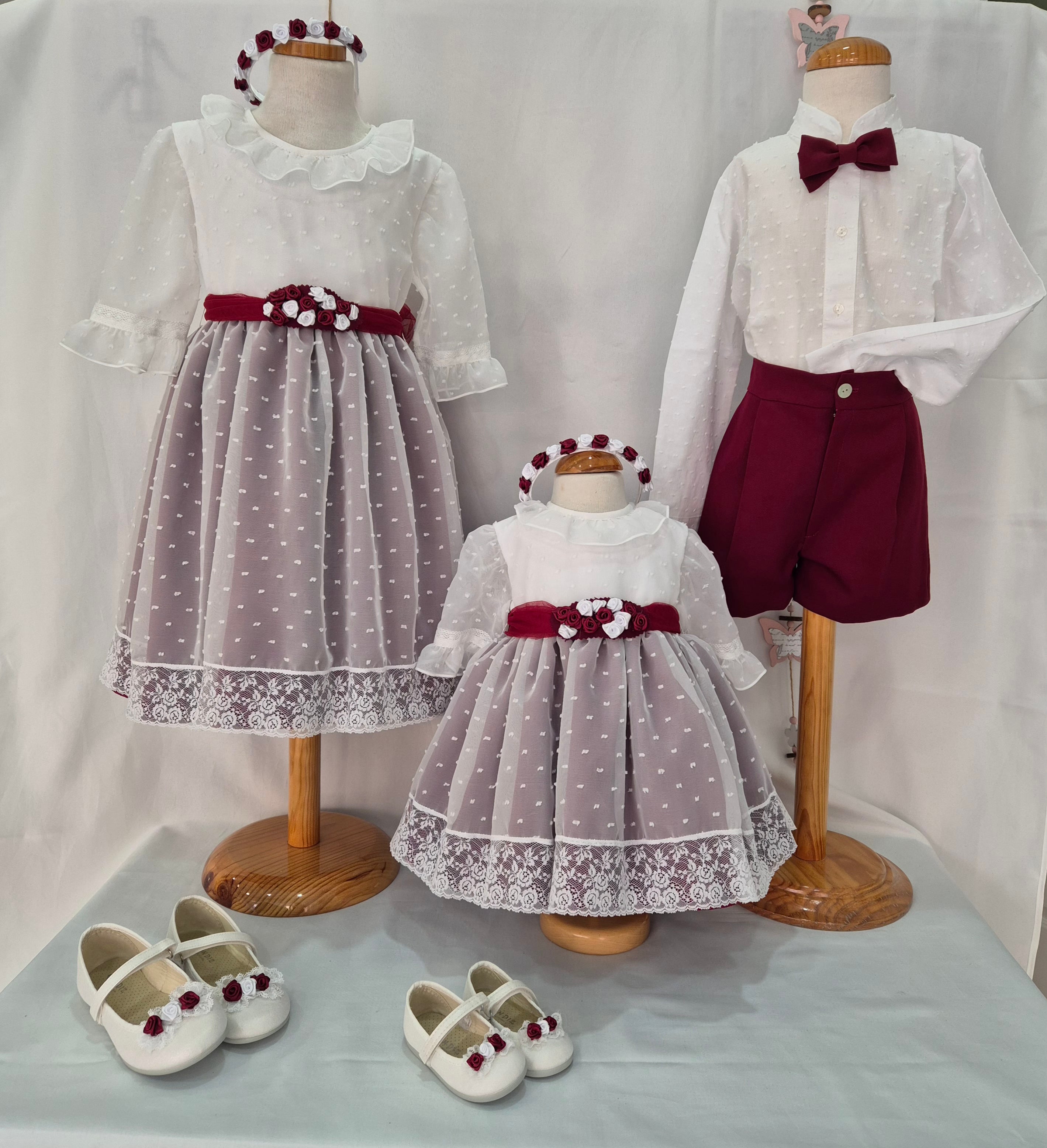 Vestido Ceremonia Abril media manga