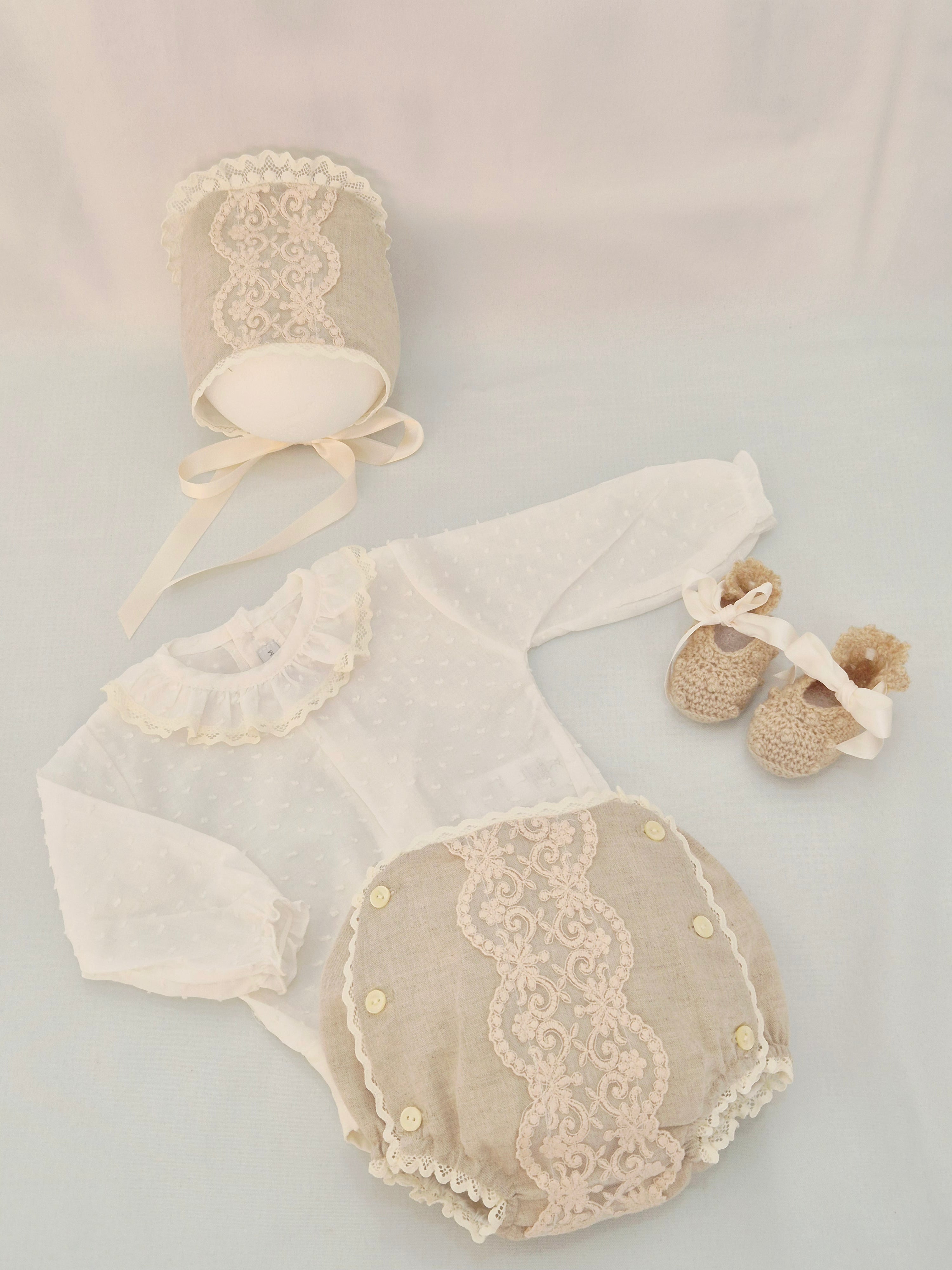 CONJUNTO BODY MANGAS LARGAS MAS CUBRE MAS CAPOTA LINO