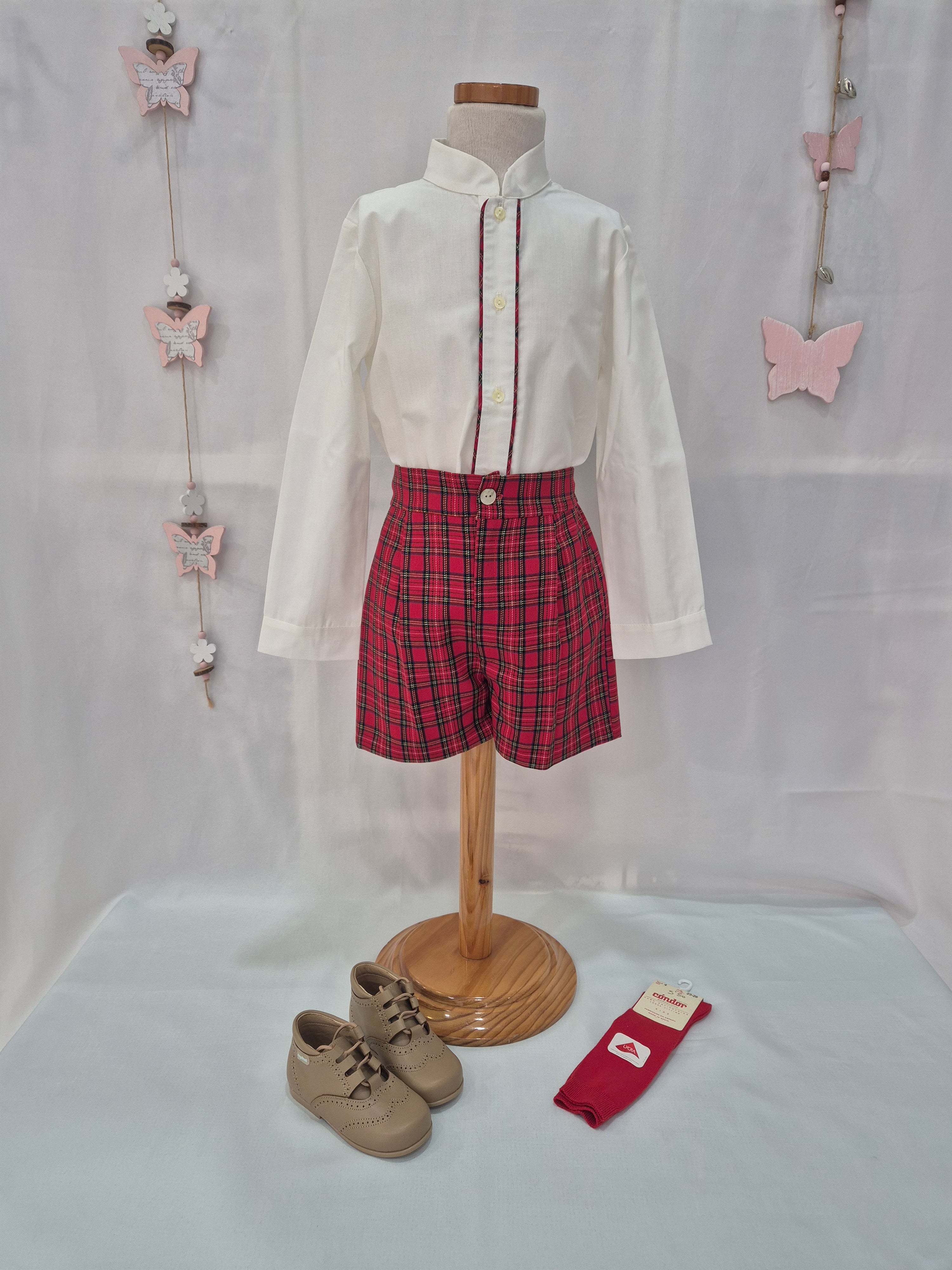 Conjunto niño lidia bermuda navidad