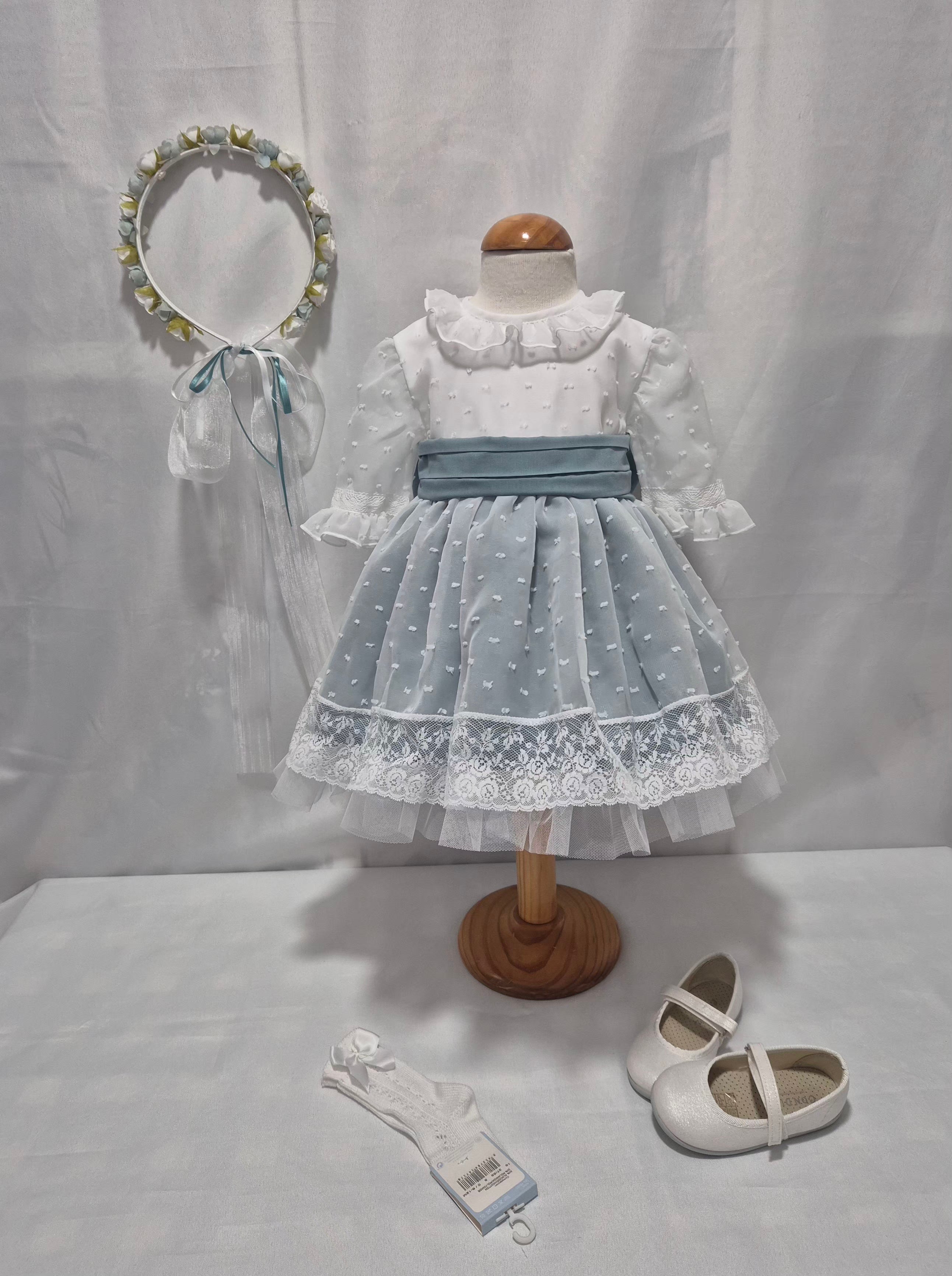 Vestido Ceremonia Abril media manga