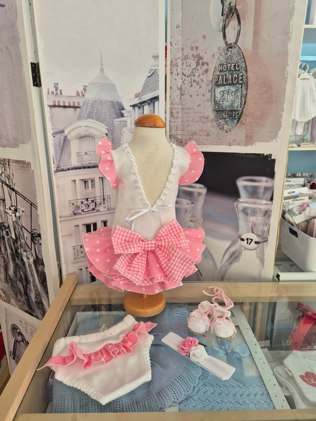 VESTIDO FLAMENCA HILO BLANCO 3 VOLANTES