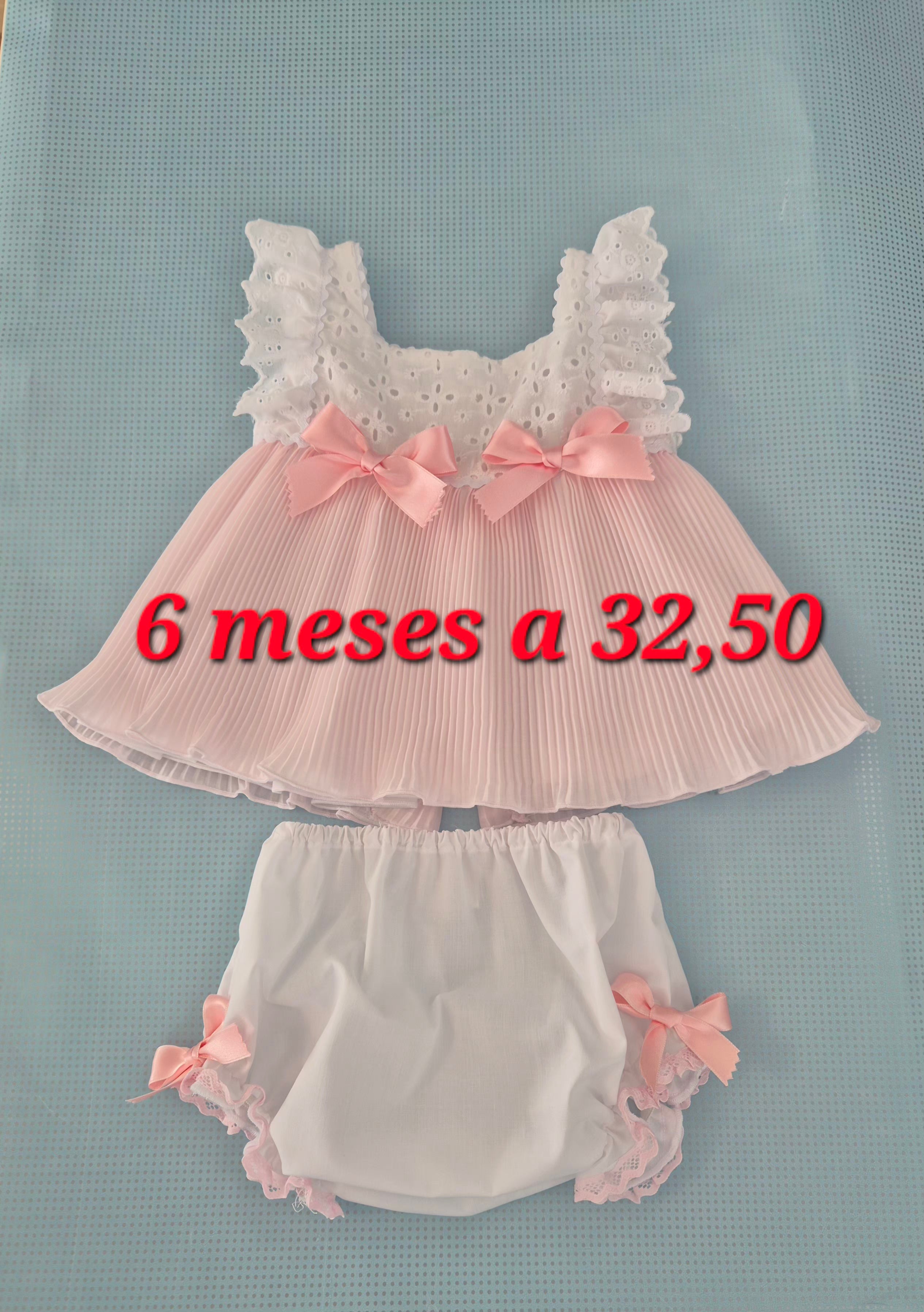 OUTLET JESUSITO MAS BRAGUITA ROSA Y BLANCO