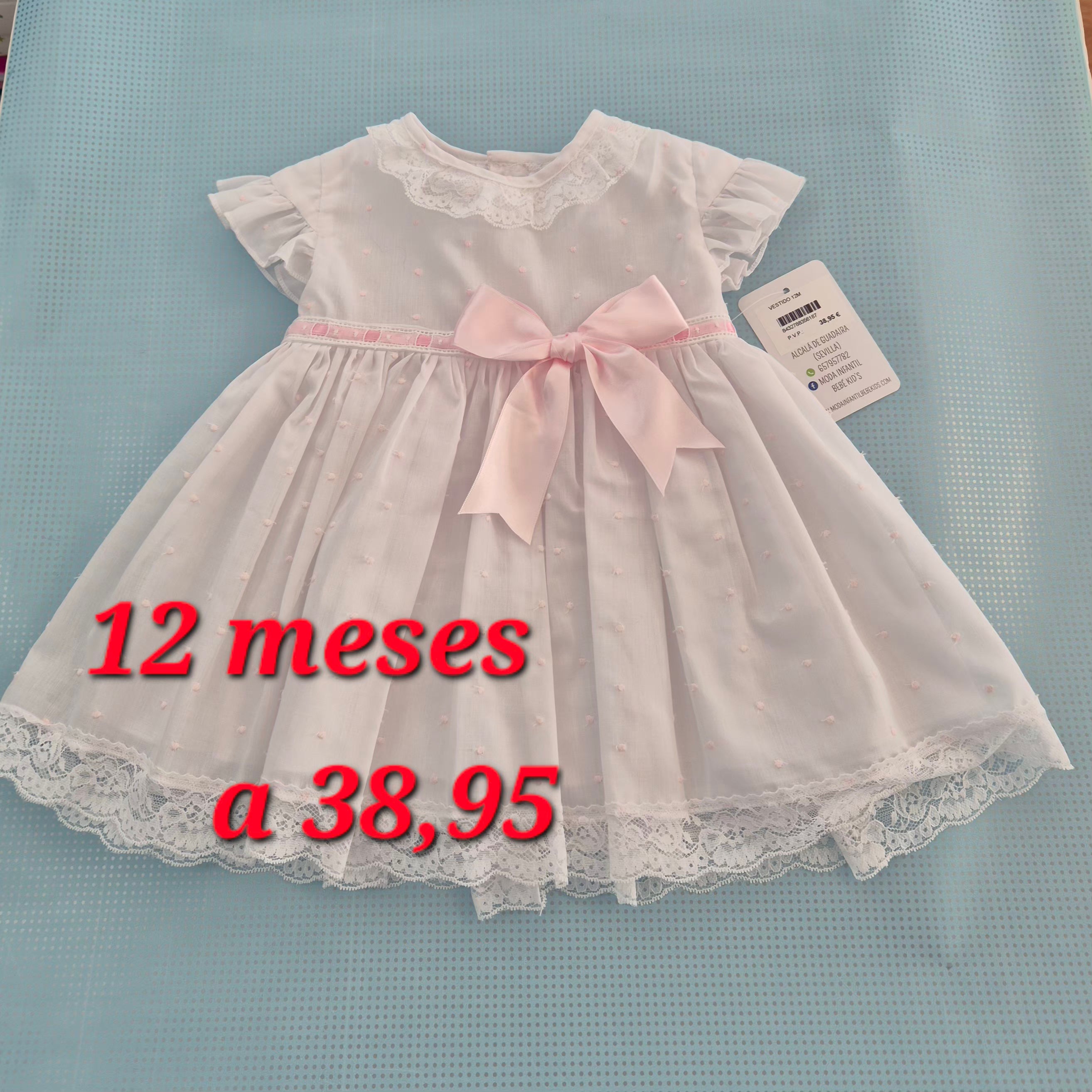 OUTLET VESTIDO BAUTIZO ROSITA