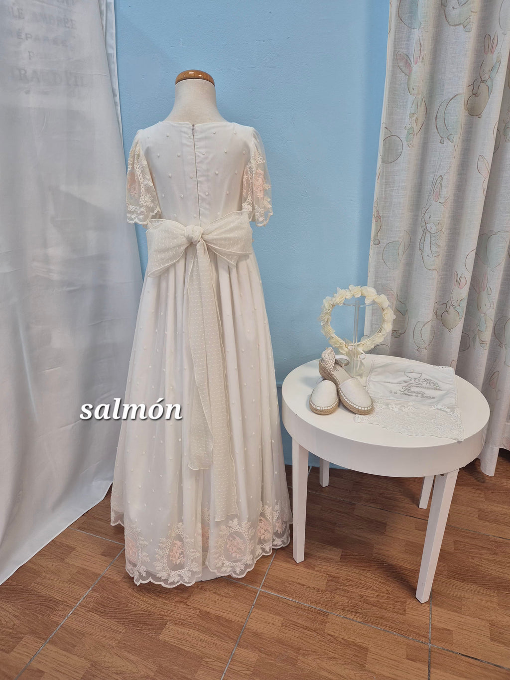 VESTIDO COMUNIÓN SALMÓN OUTLET