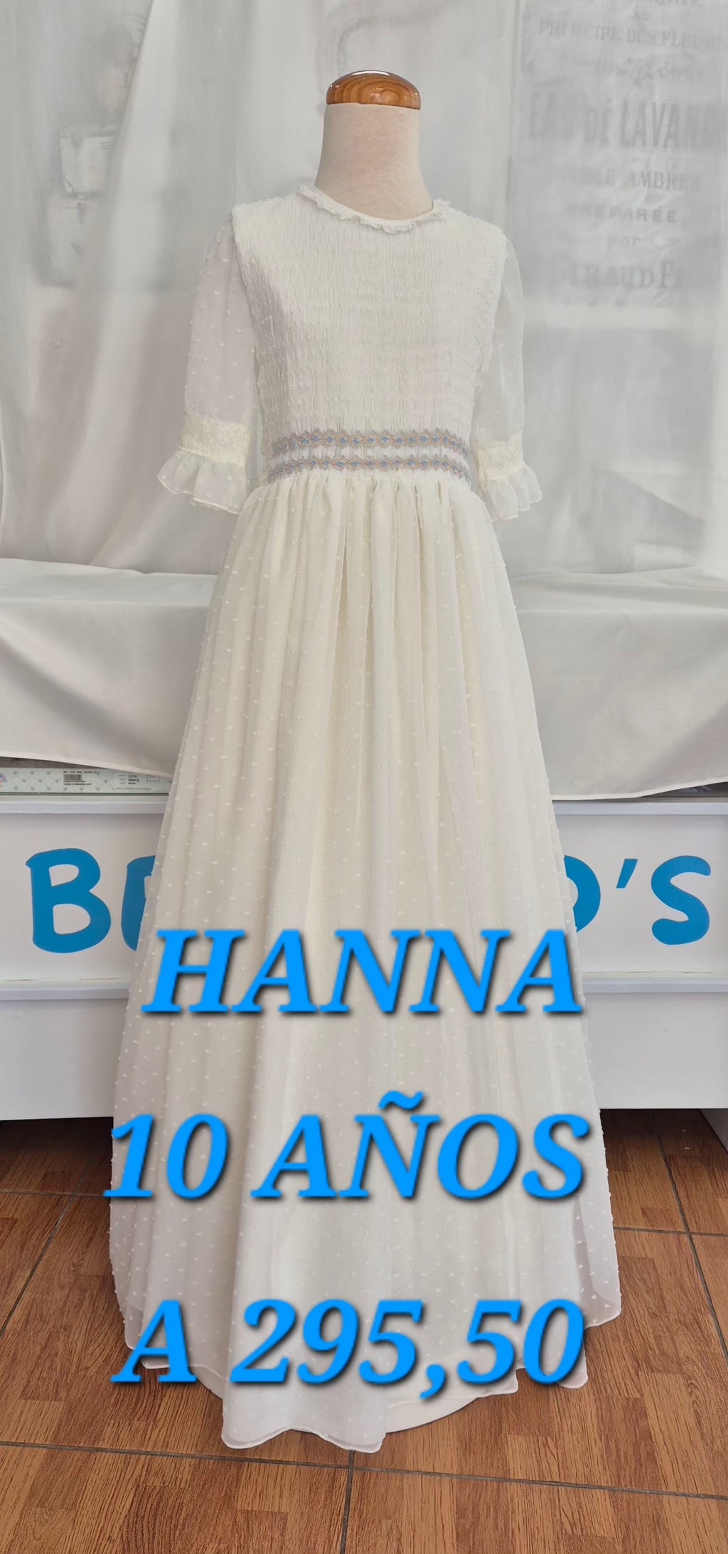 VESTIDO COMUNIÓN  HANNA OUTLET