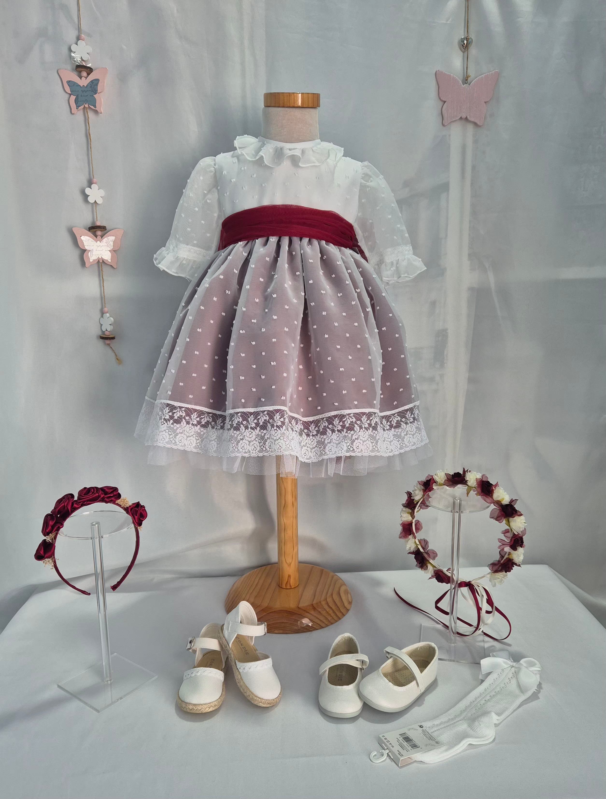 Vestido Ceremonia Abril media manga