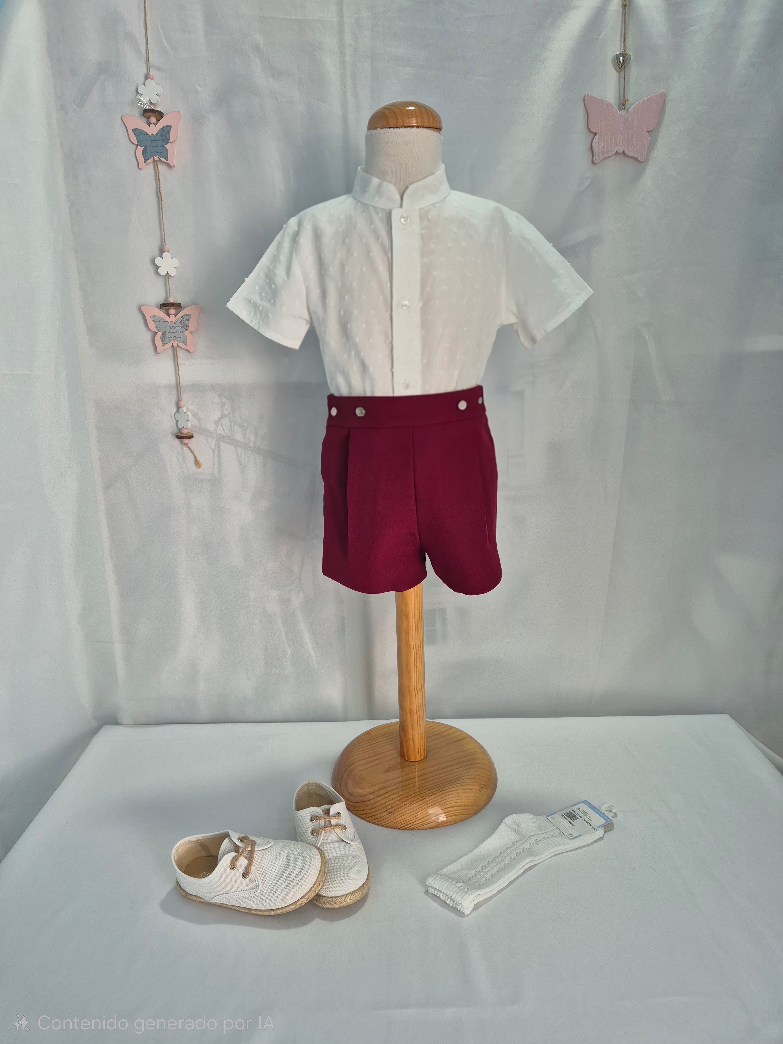 CONJUNTO CAMISA PLUMETY M-CORTA MAS PANTALON PINOCHO CRESPÓN