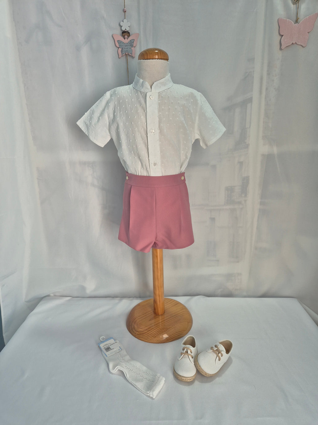 CONJUNTO CAMISA PLUMETY M-CORTA MAS PANTALON PINOCHO CRESPÓN