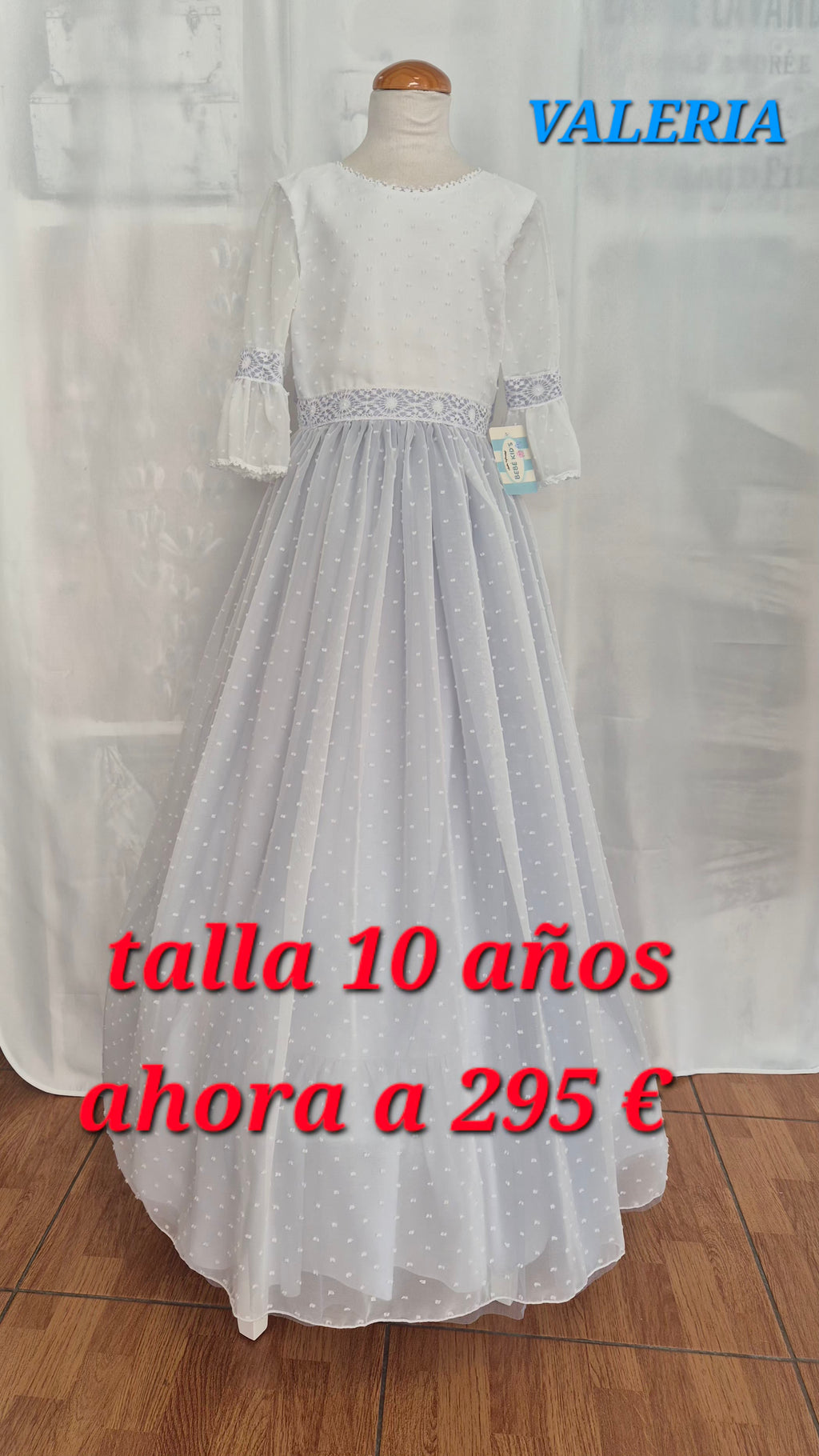 VESTIDO COMUNIÓN VALERIA OUTLET