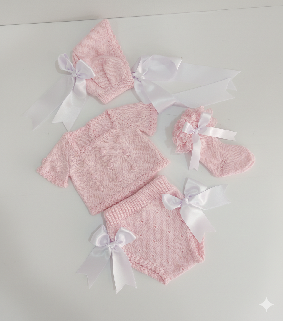 PELELE DOS PIEZAS MAS CAPOTA MANGAS CORTAS HILO