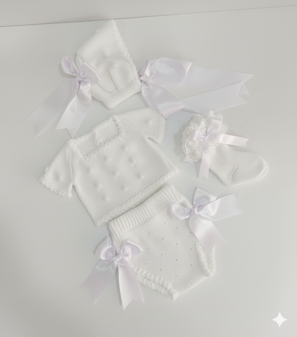 PELELE DOS PIEZAS MAS CAPOTA MANGAS CORTAS HILO