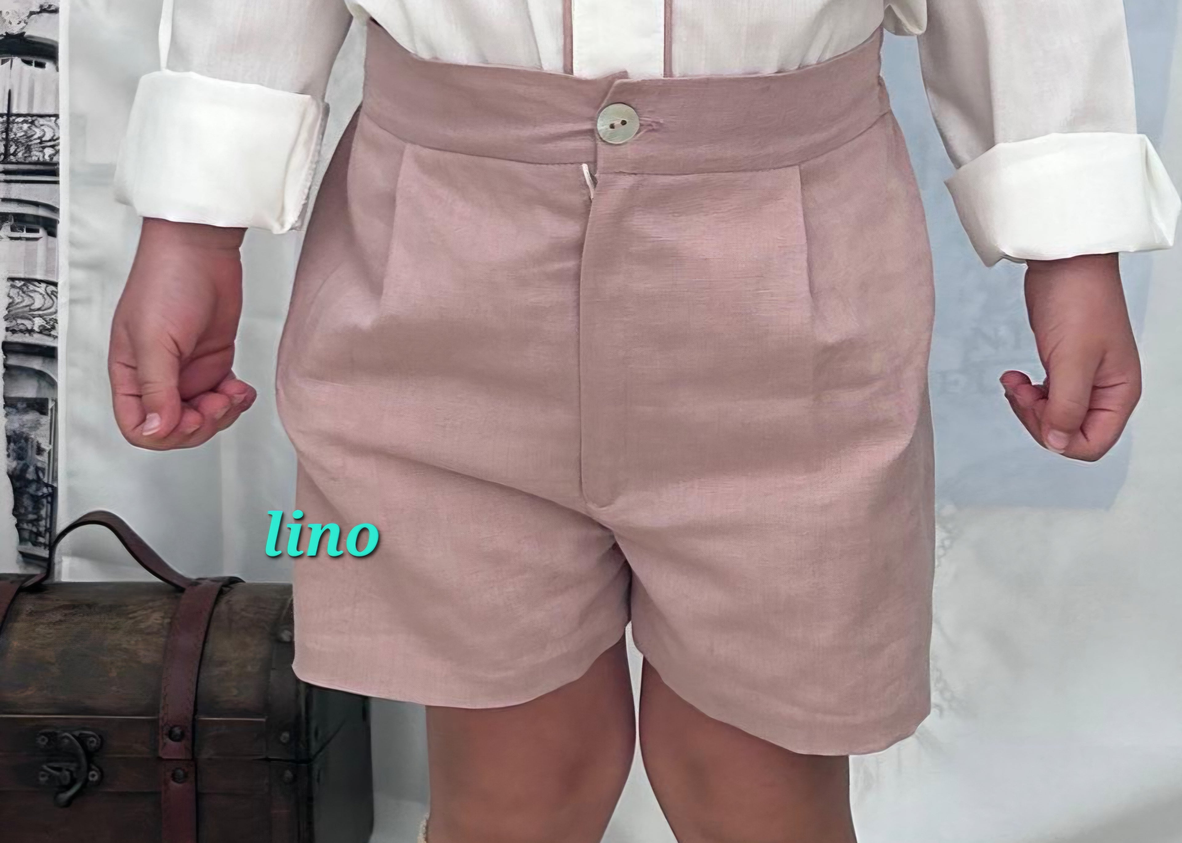 PANTALON BERMUDA LINO CEREMONIA