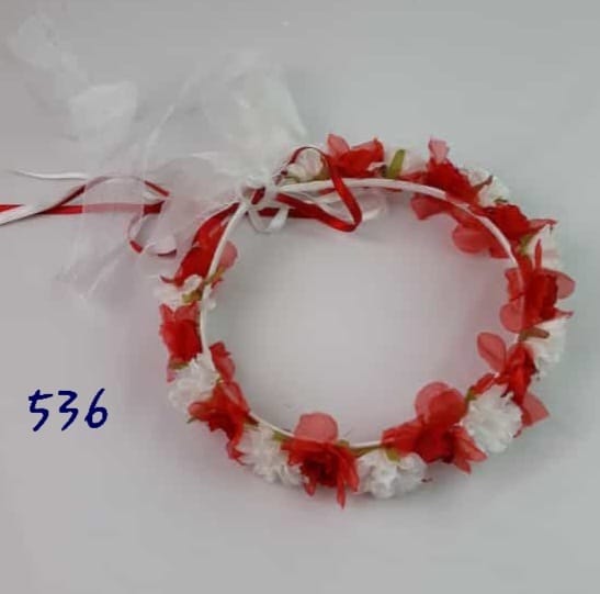 Corona flor organza 536 tocados