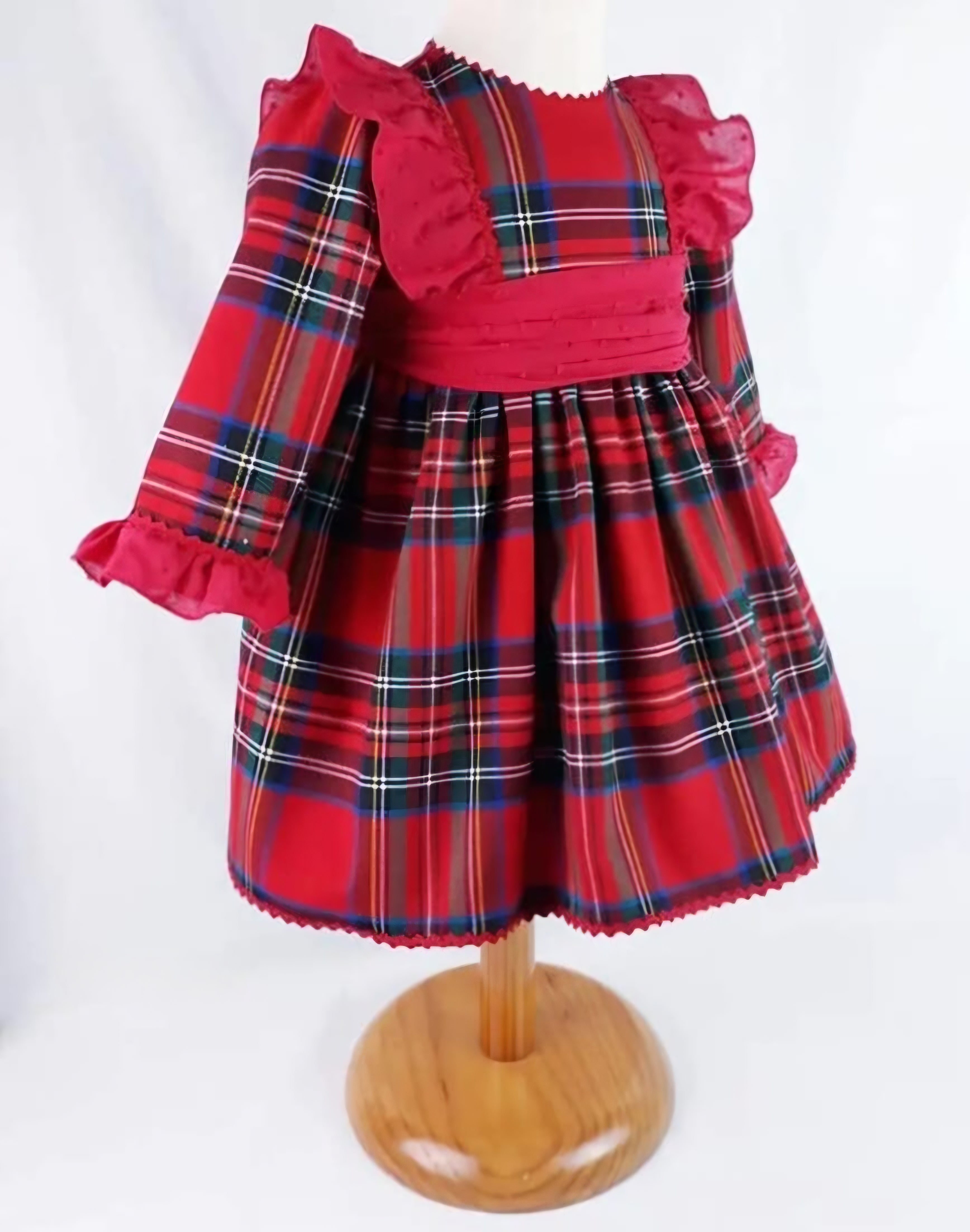 Vestido lazo escoses navidad