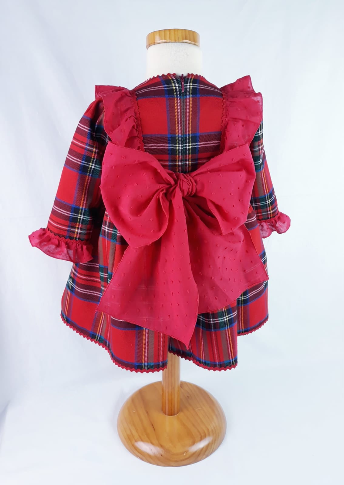 Vestido lazo escoses navidad