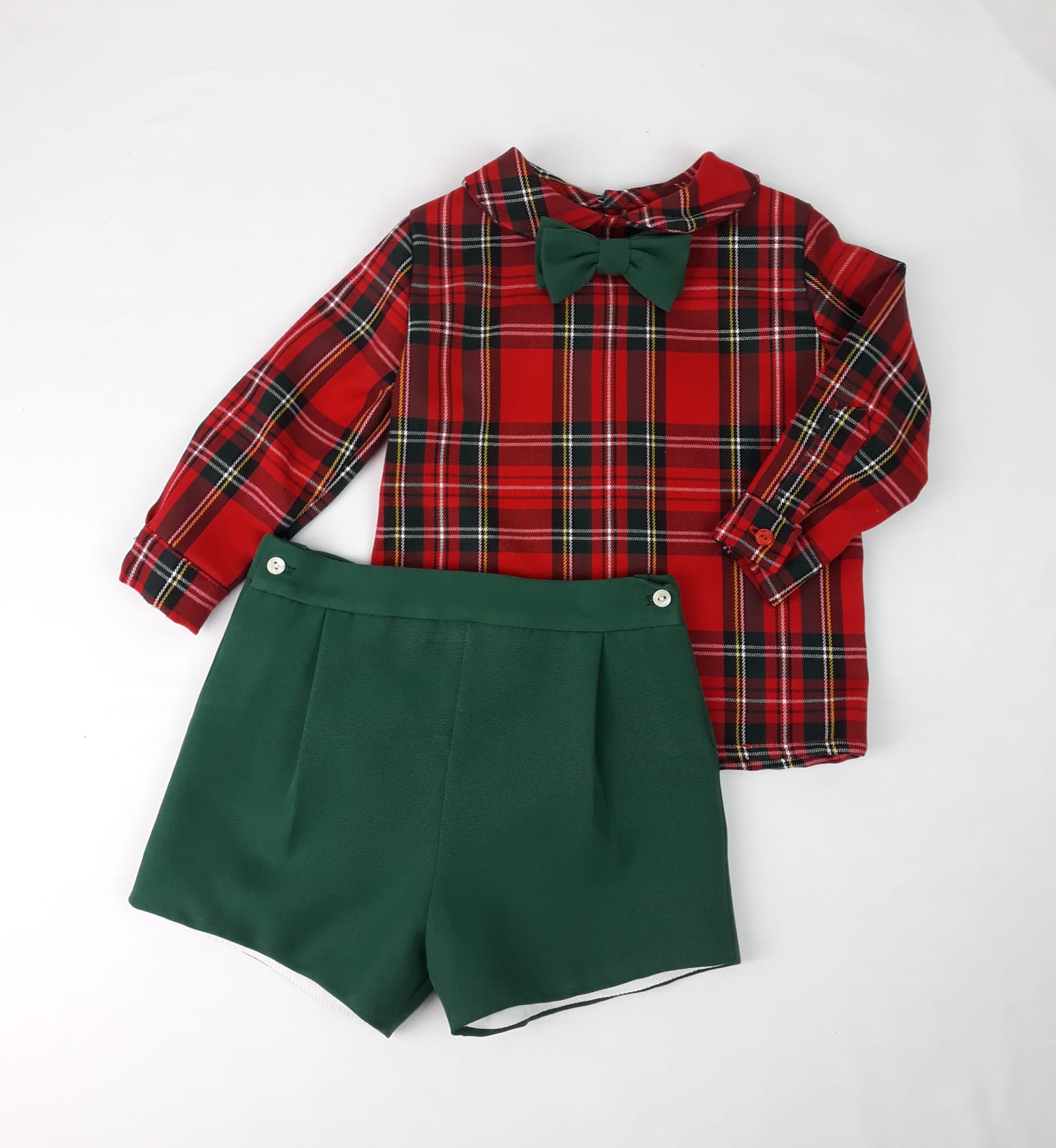 Conjunto niño escoses navidad