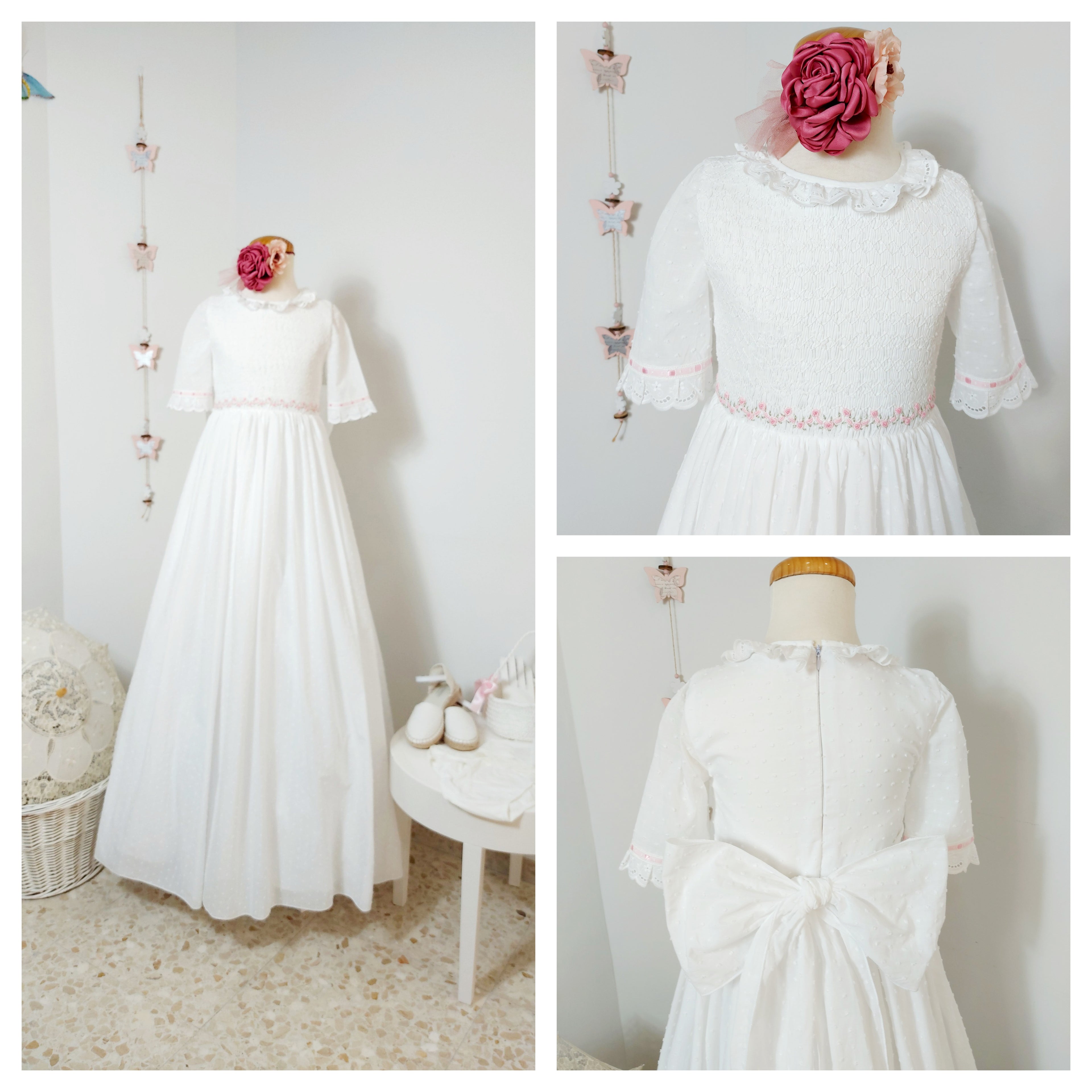 Vestido Comunión Rosa