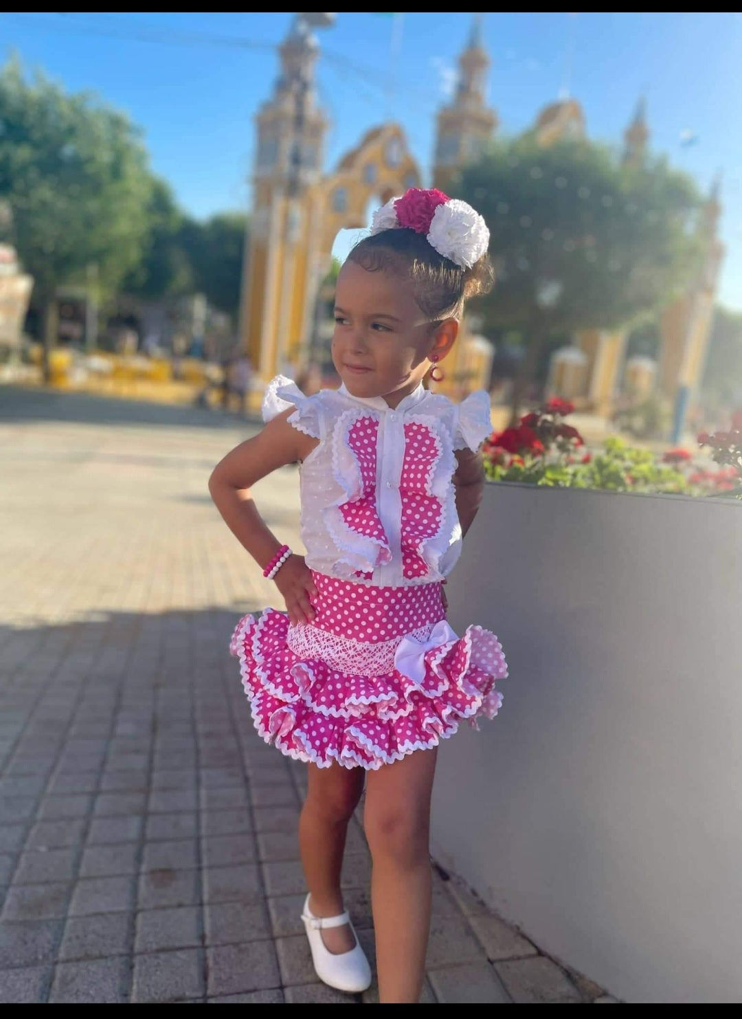 CONJUNTO CAMISA Y FALDA FLAMENCA