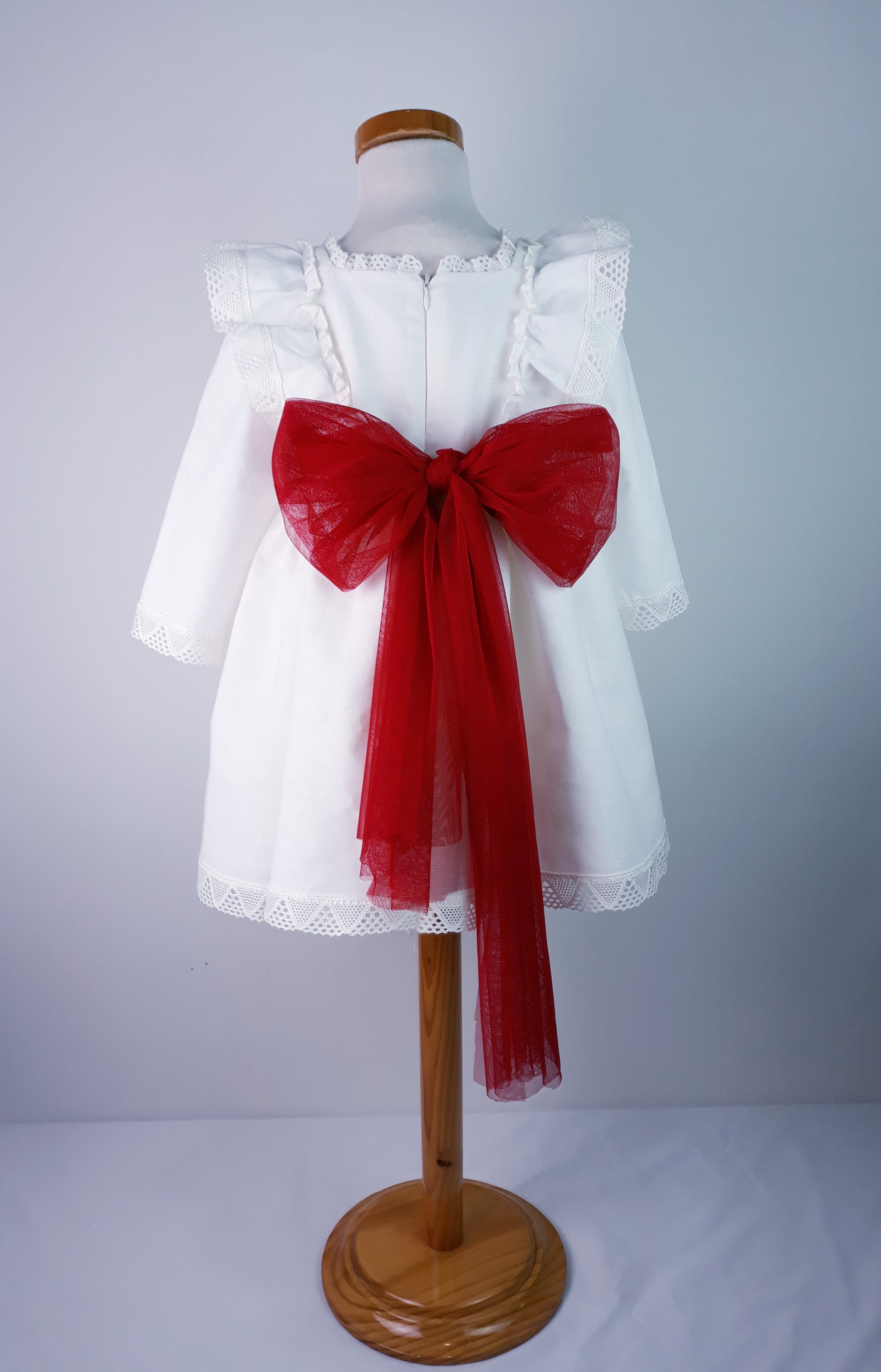 Vestido Aroa con mangas ceremonia