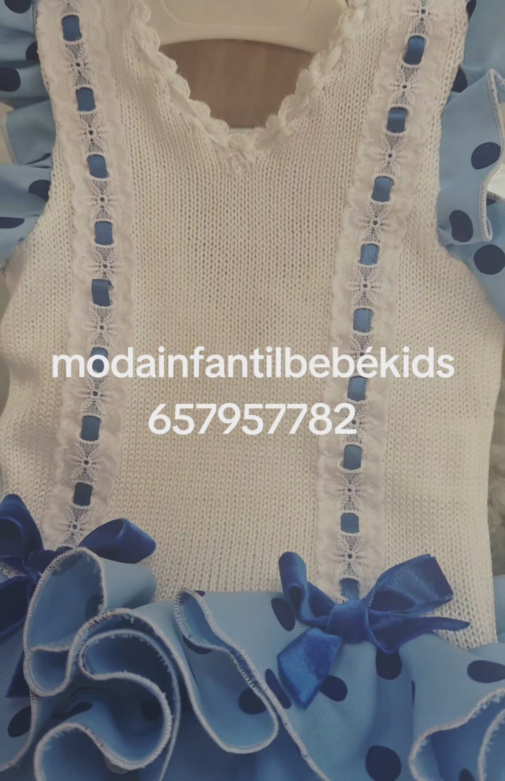 VESTIDO MAS BRAGUITA FLAMENCA HILO  VOLANTE SISA
