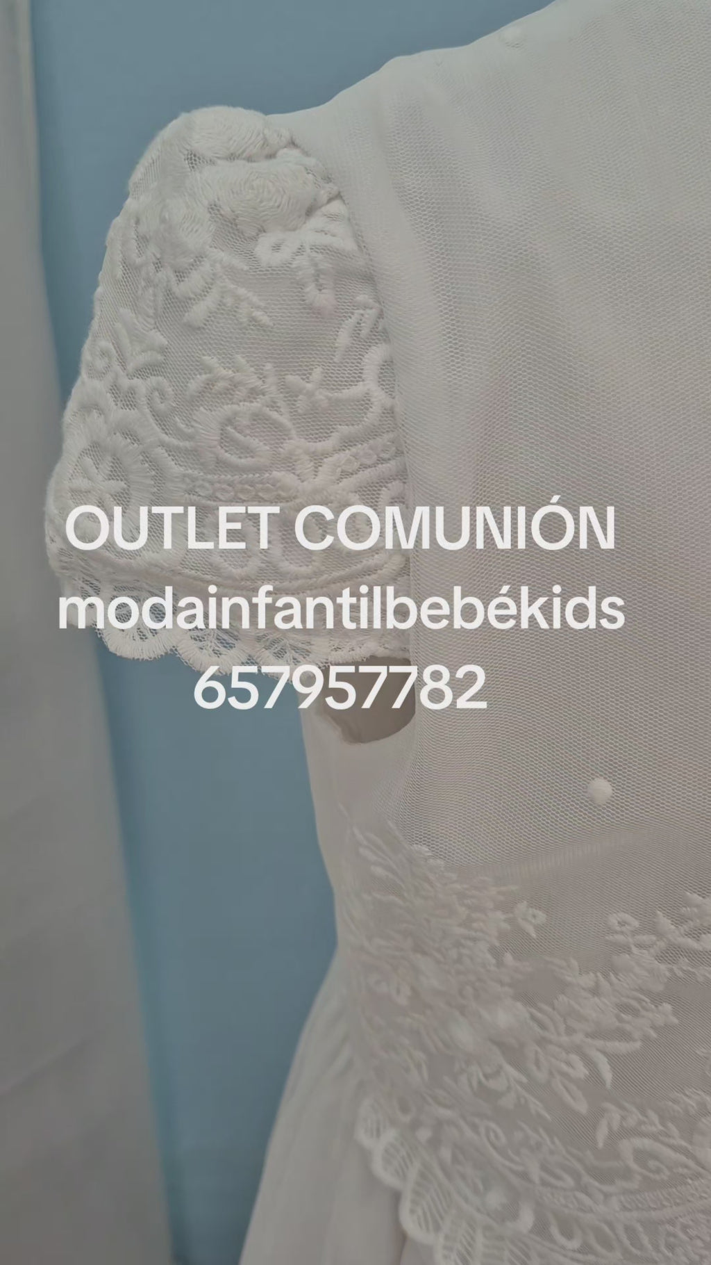 VESTIDO COMUNIÓN BLANCA OUTLET