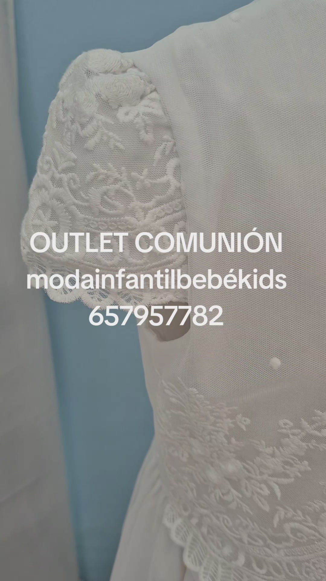 VESTIDO COMUNIÓN BLANCA OUTLET