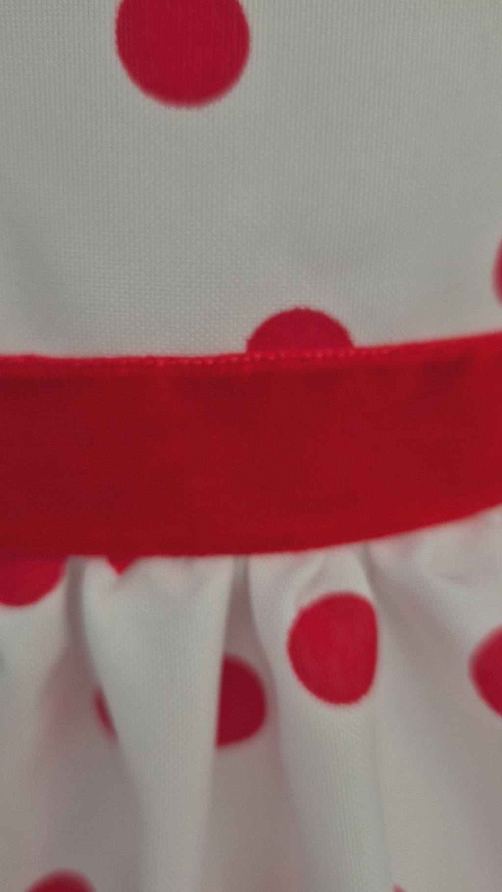 BATA FLAMENCA BEBÉ CORTA LUNARES