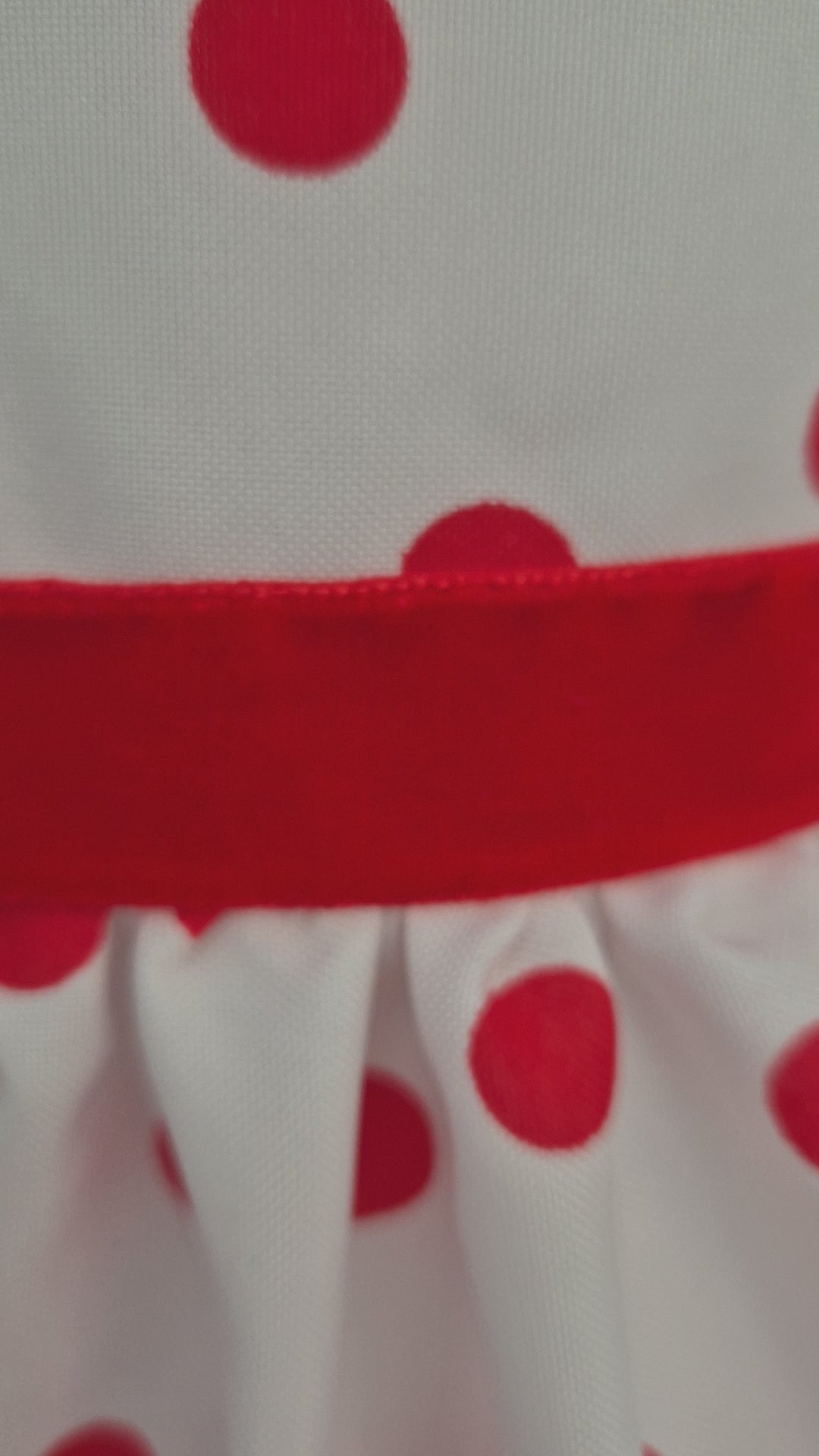 BATA FLAMENCA BEBÉ CORTA LUNARES