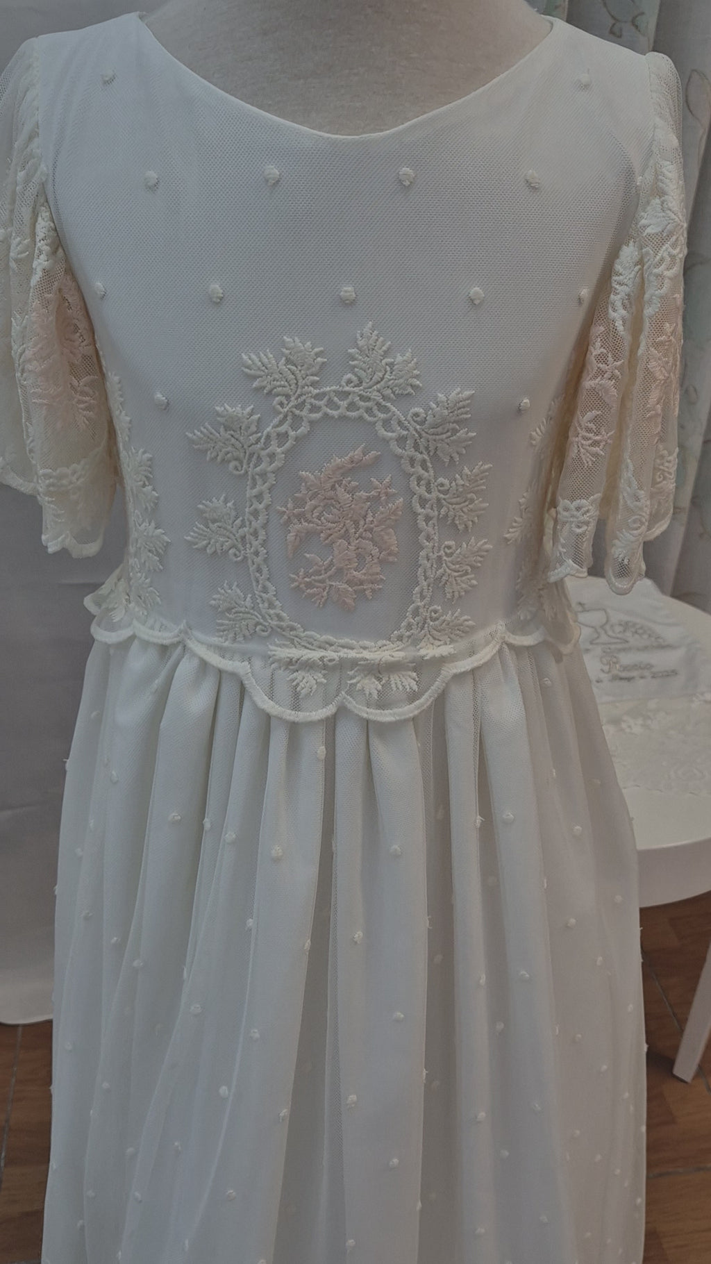 VESTIDO COMUNIÓN SALMÓN OUTLET